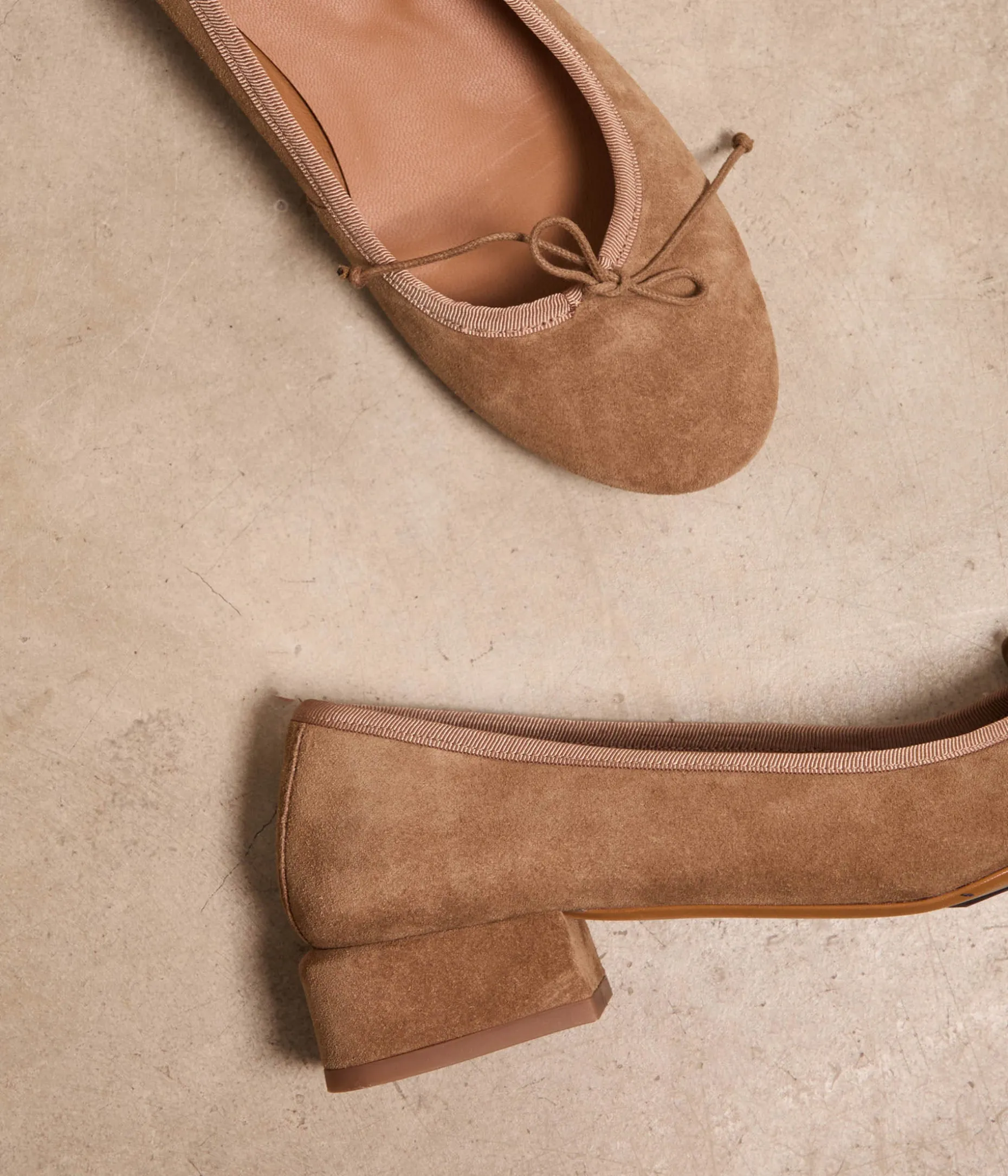 ballerines_velours_camel_nicole_12.webp Discount Mellow Yellow Ballerines velours camel Nicole