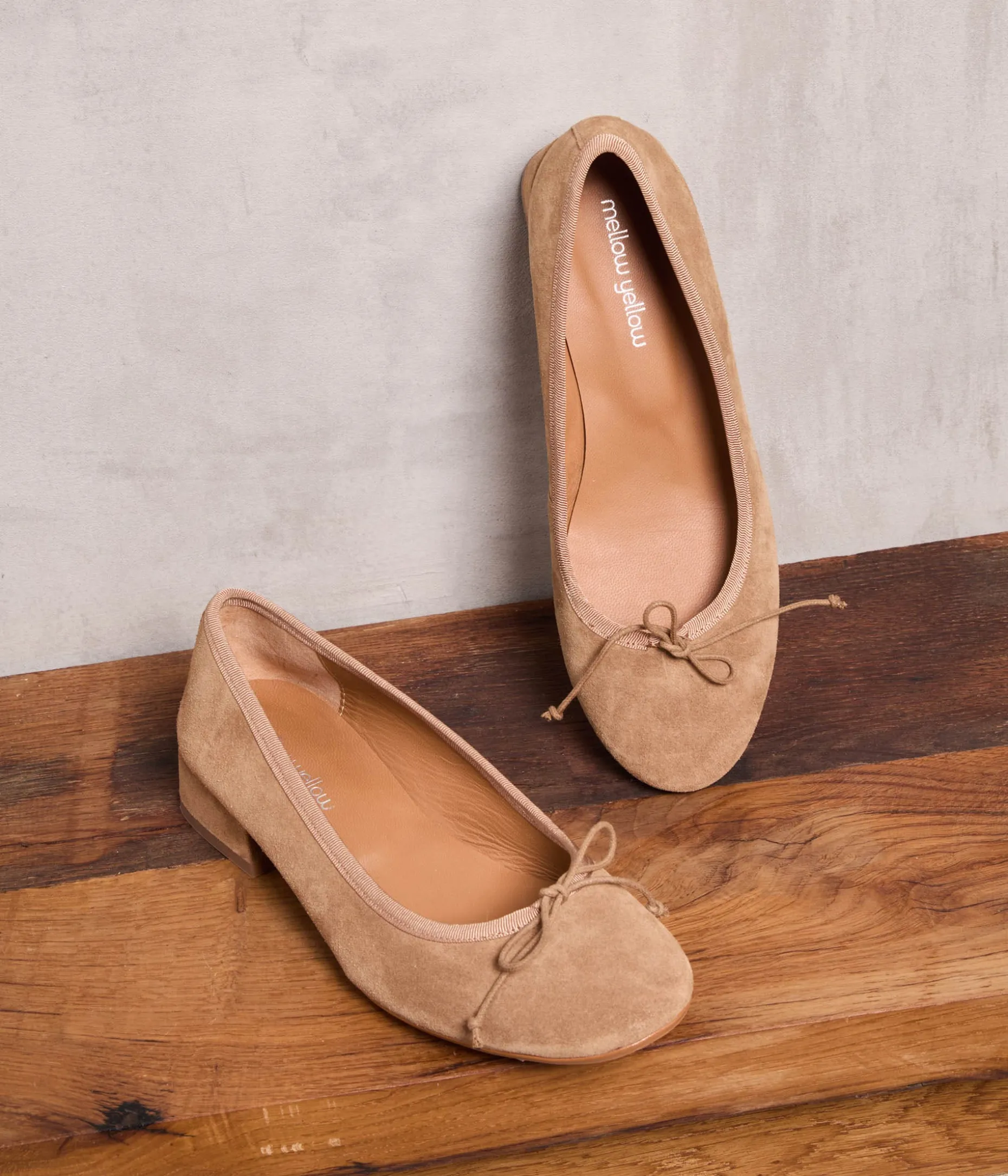 ballerines_velours_camel_nicole_9.webp Discount Mellow Yellow Ballerines velours camel Nicole