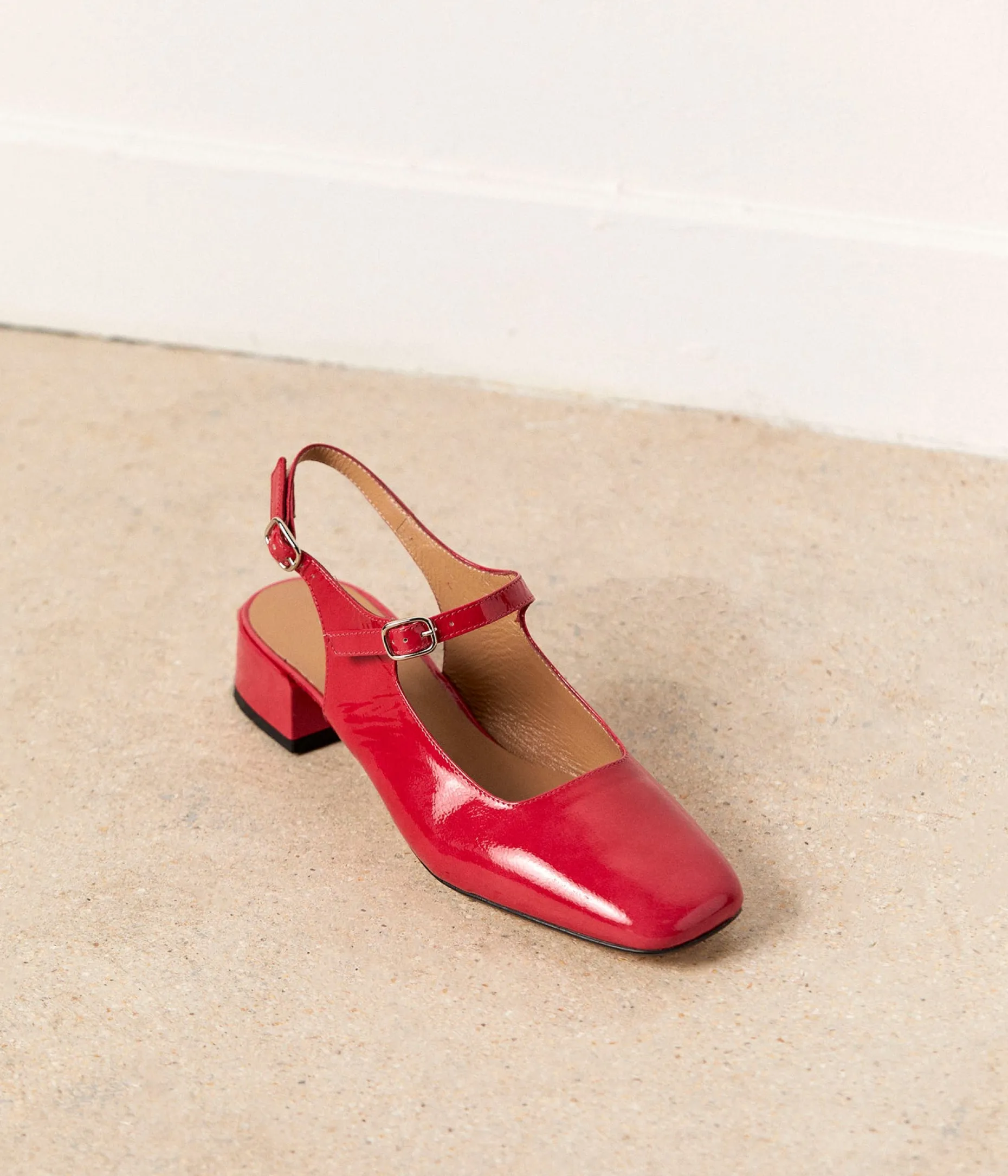 Clearance Mellow Yellow Ballerines vernies Clarissa FUCHSIA