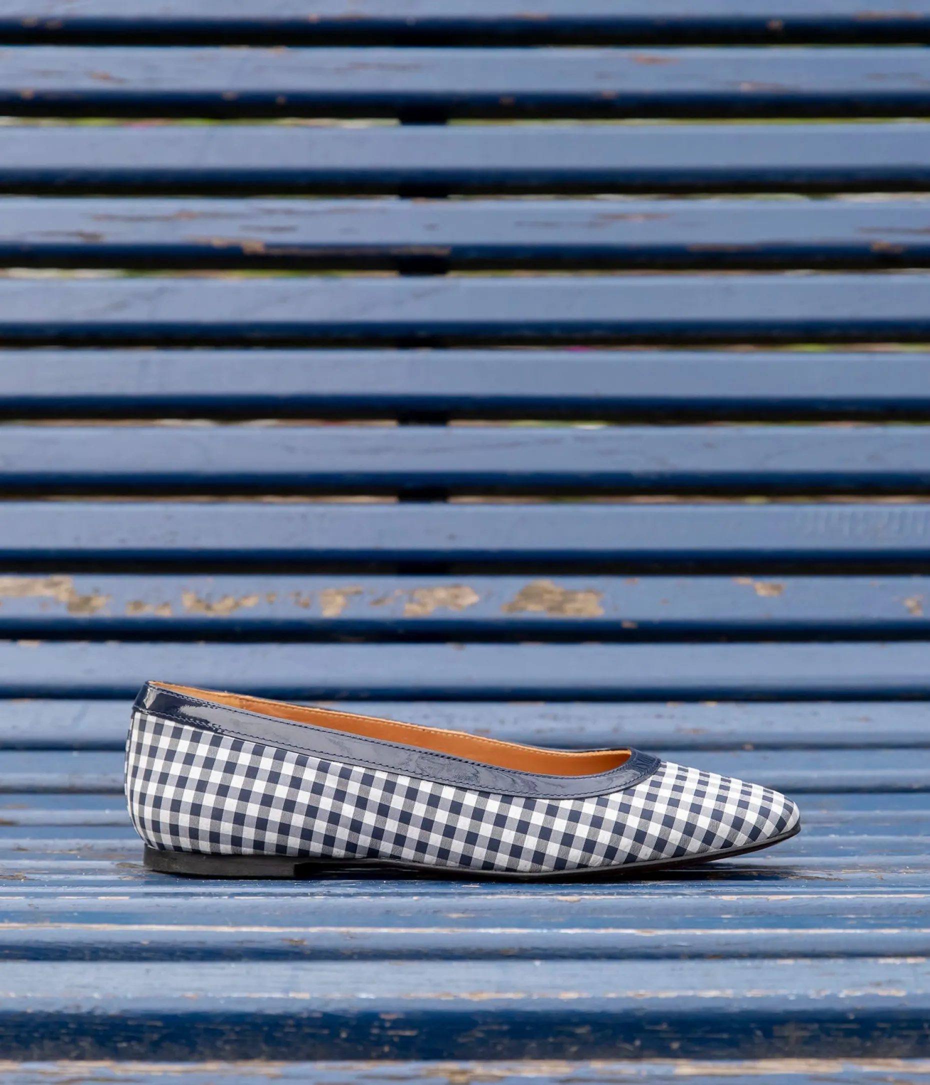 Hot Mellow Yellow Ballerines vichy Adeline