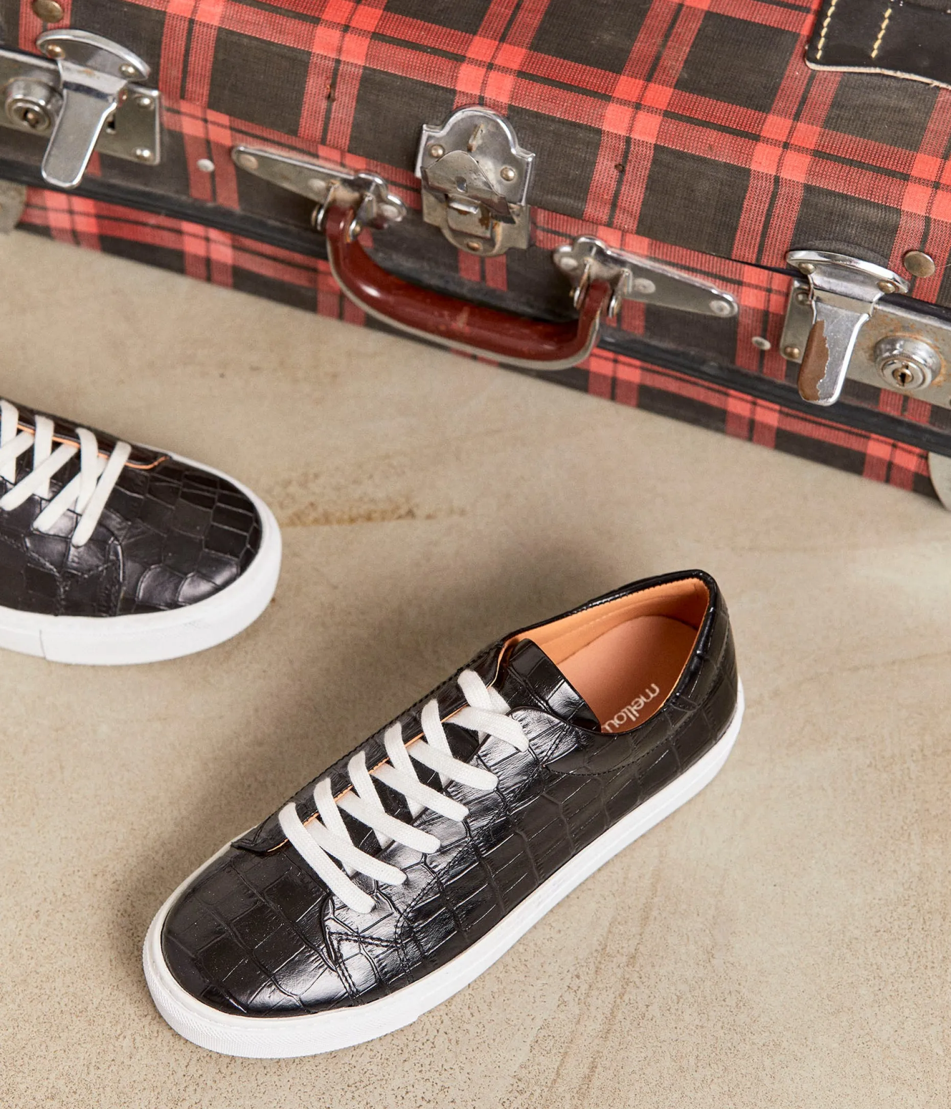 baskets_noir_croco_lucette_5.webp Best Sale Mellow Yellow Baskets croco Lucette NOIR