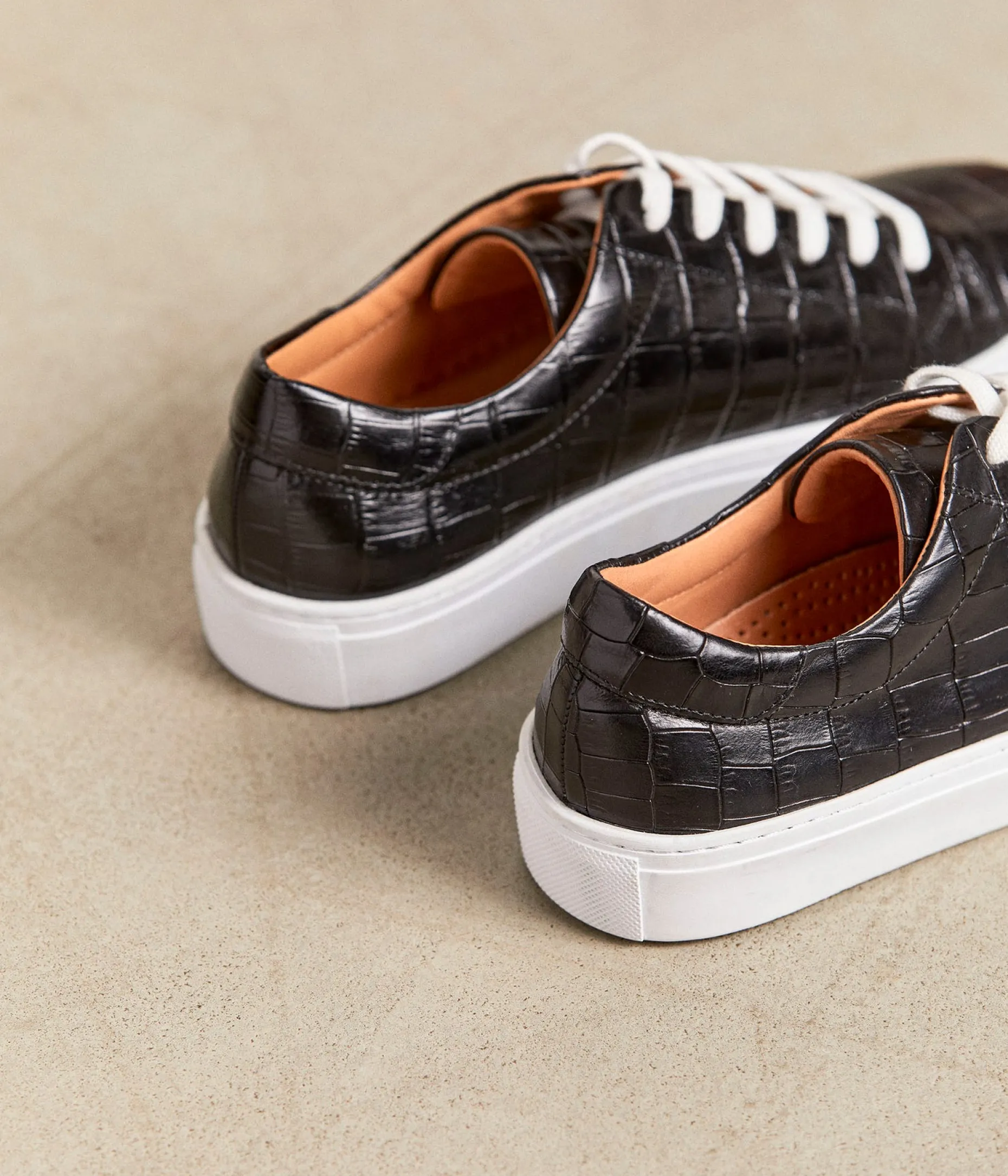 baskets_noir_croco_lucette_8.webp Best Sale Mellow Yellow Baskets croco Lucette NOIR