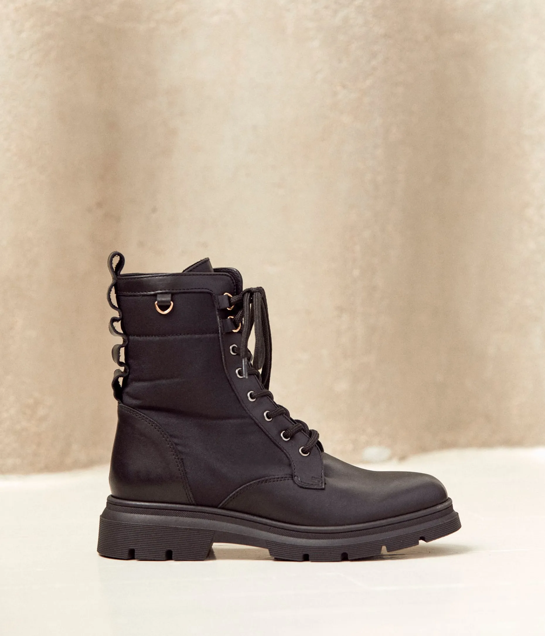 Store Mellow Yellow Boots à lacets Britain NOIR