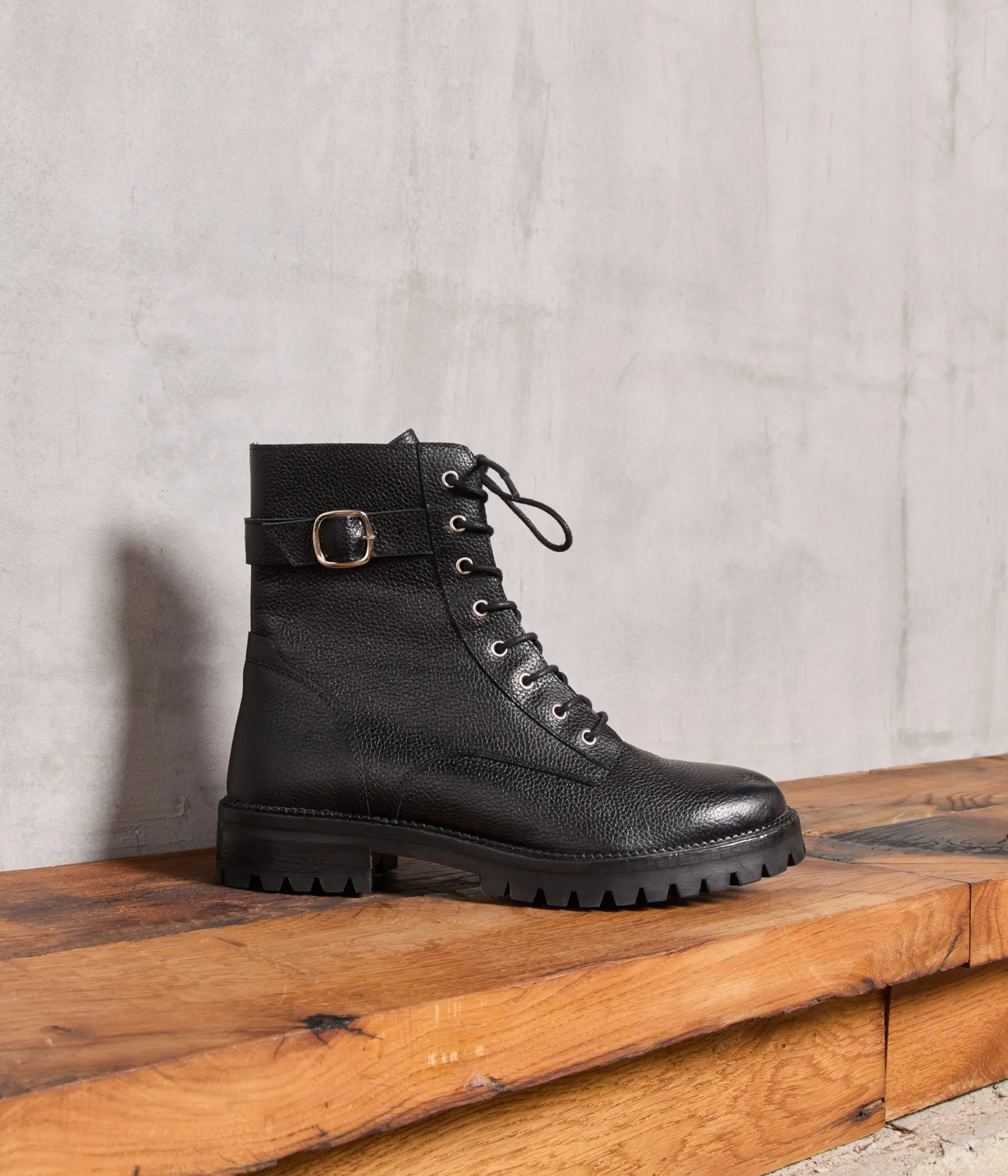 Clearance Mellow Yellow Boots lacets es Britany NOIR