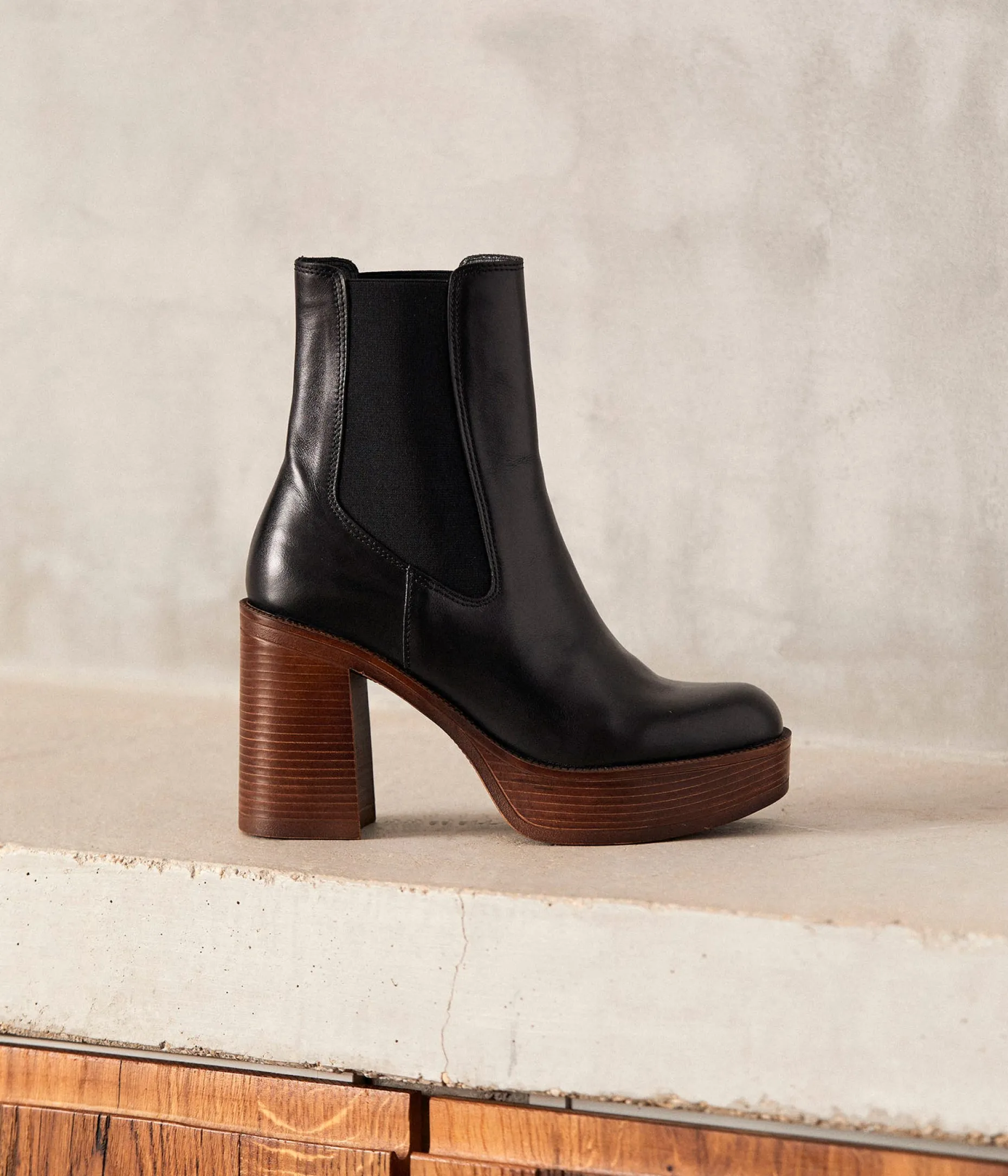 Best Sale Mellow Yellow Boots es plateforme Alica NOIR