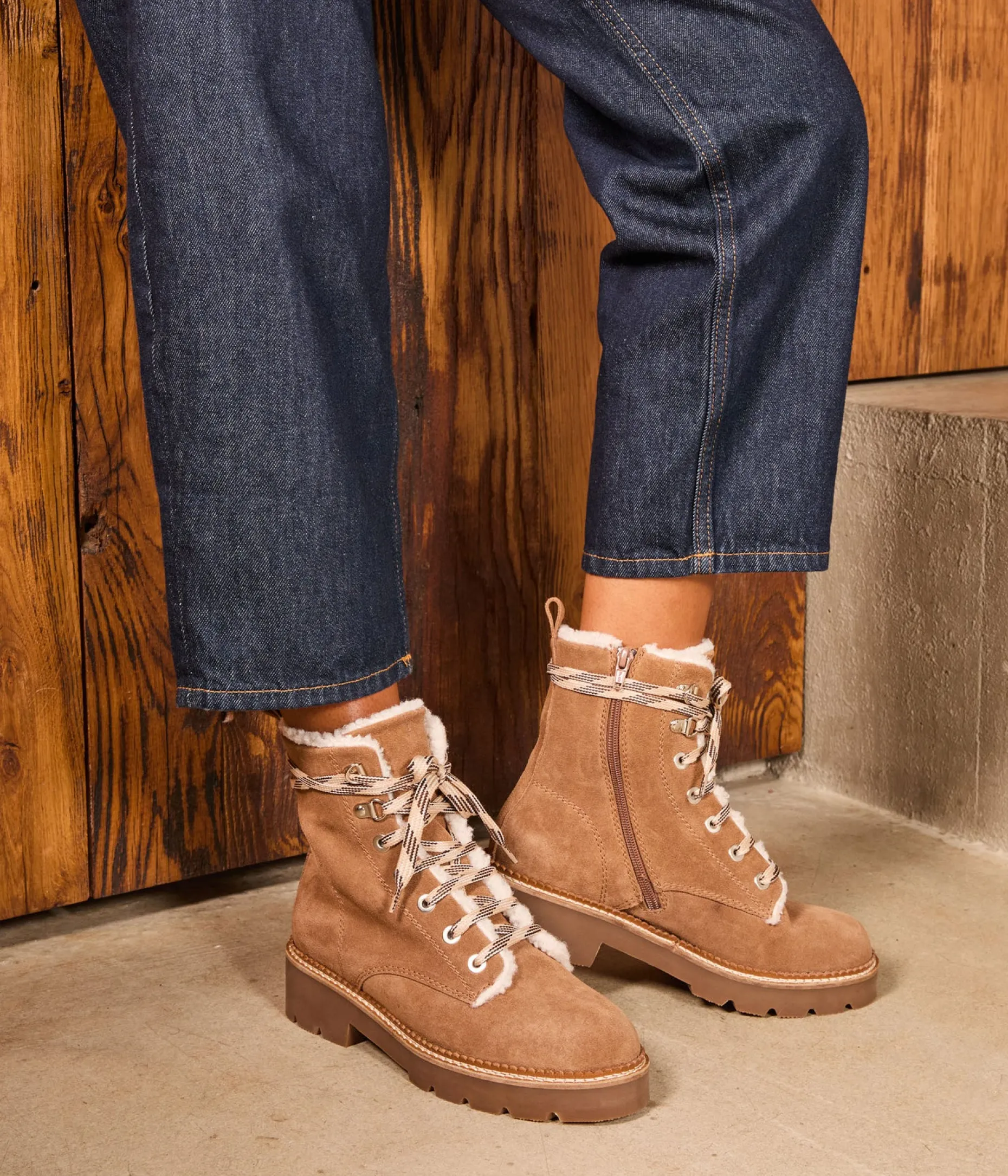 Sale Mellow Yellow Boots velours Helmut BEIGE