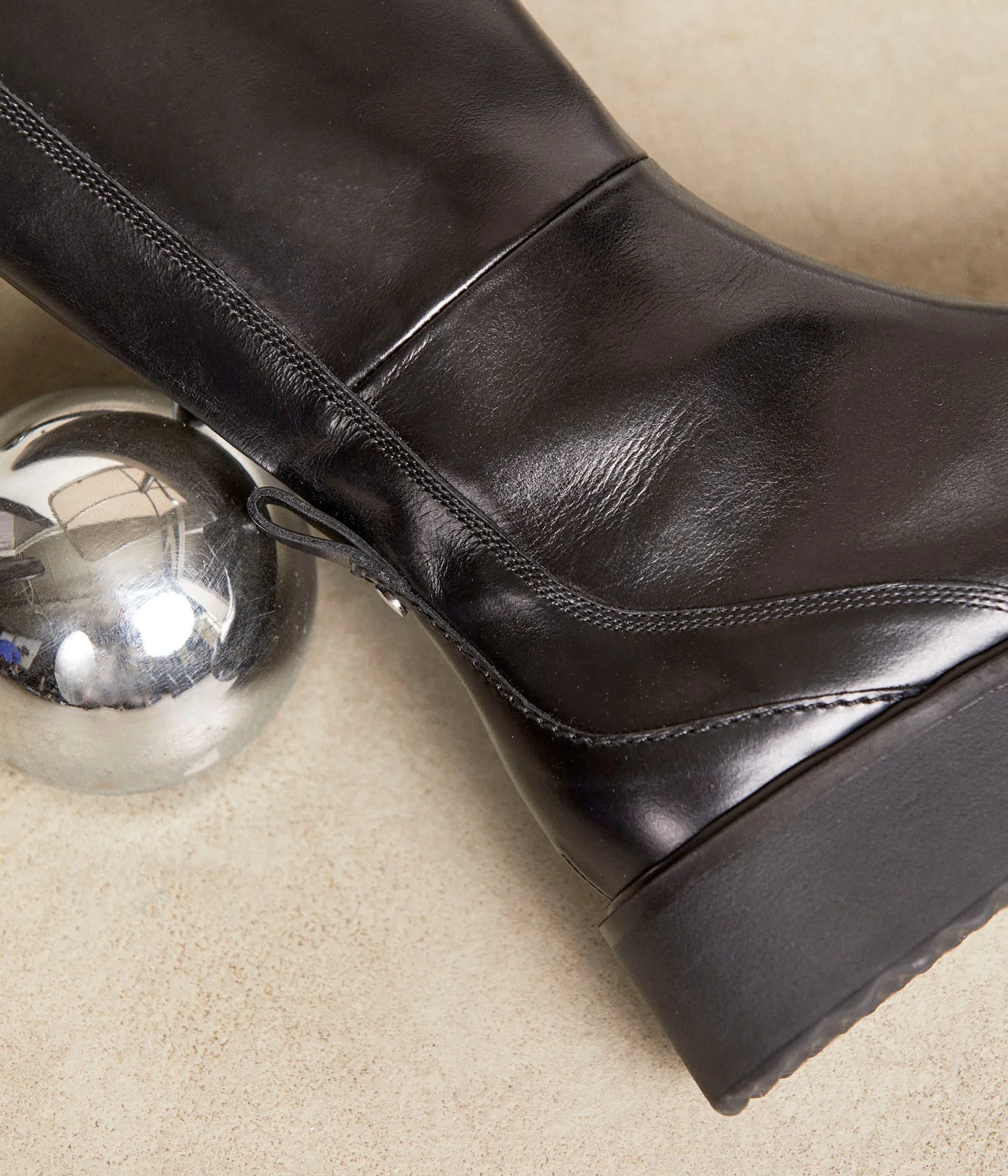 bottes_cuir_noir_quiterie_11.webp Clearance Mellow Yellow Bottes cuir Quiterie NOIR