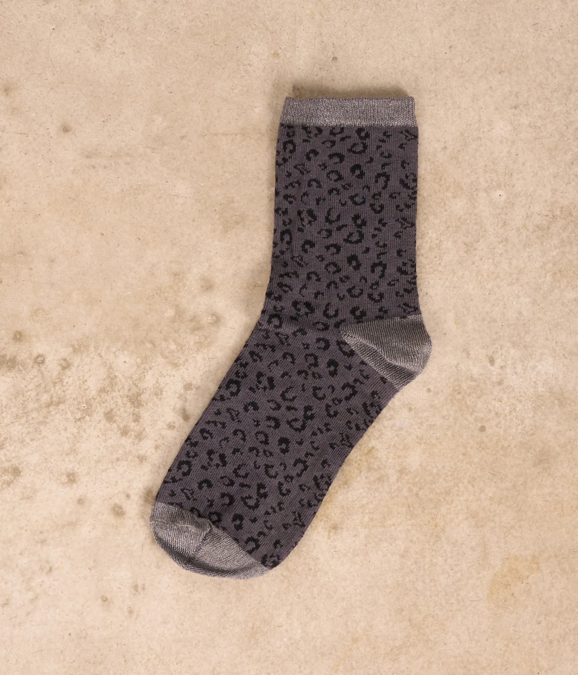 Cheap Mellow Yellow Chaussettes léopard noir Kam