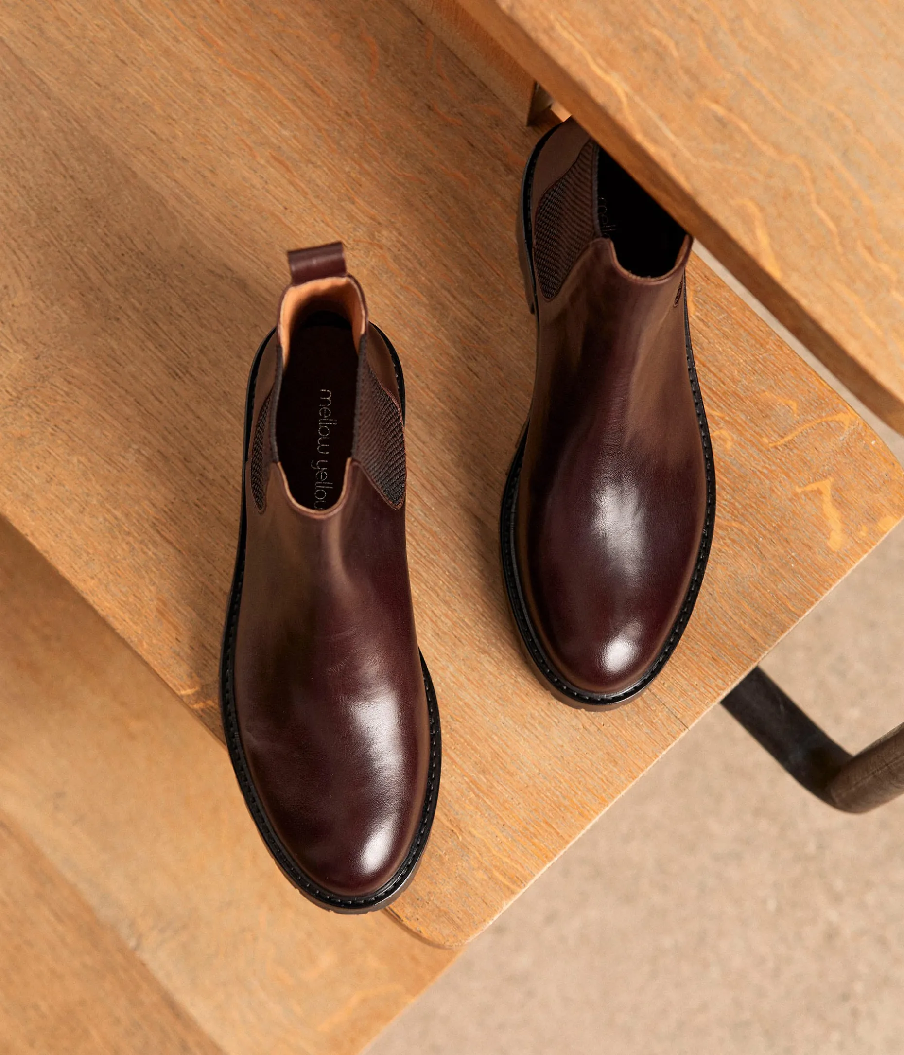chelsa_boots_chocolat_adolie_9.webp Hot Mellow Yellow Chelsa boots chocolat Adolie MARRON