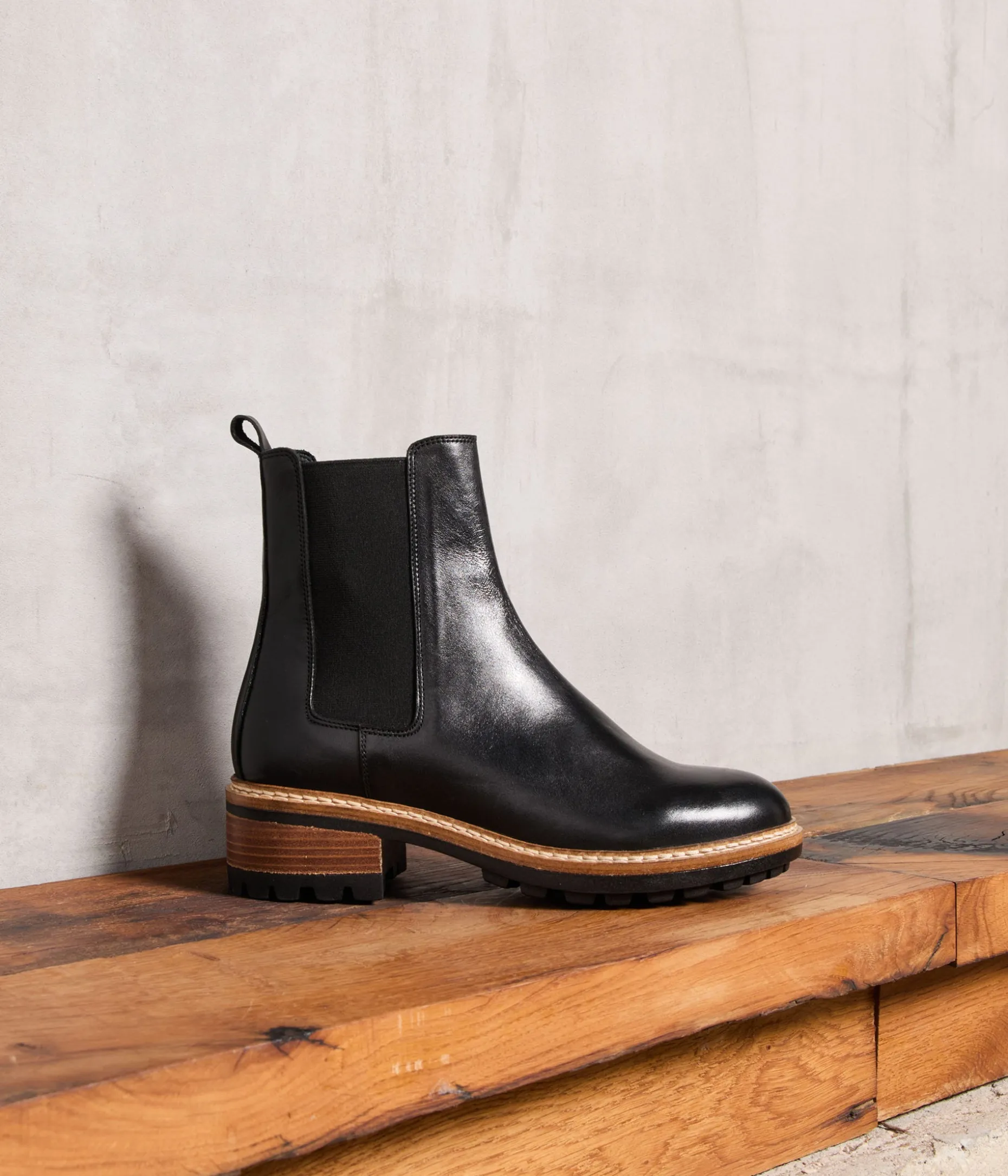 Discount Mellow Yellow Chelsea boots crantées Calista NOIR