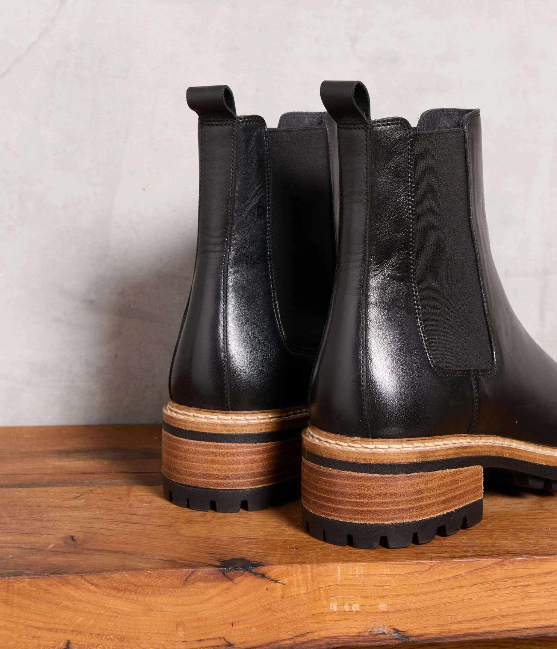 Discount Mellow Yellow Chelsea boots crantées Calista NOIR