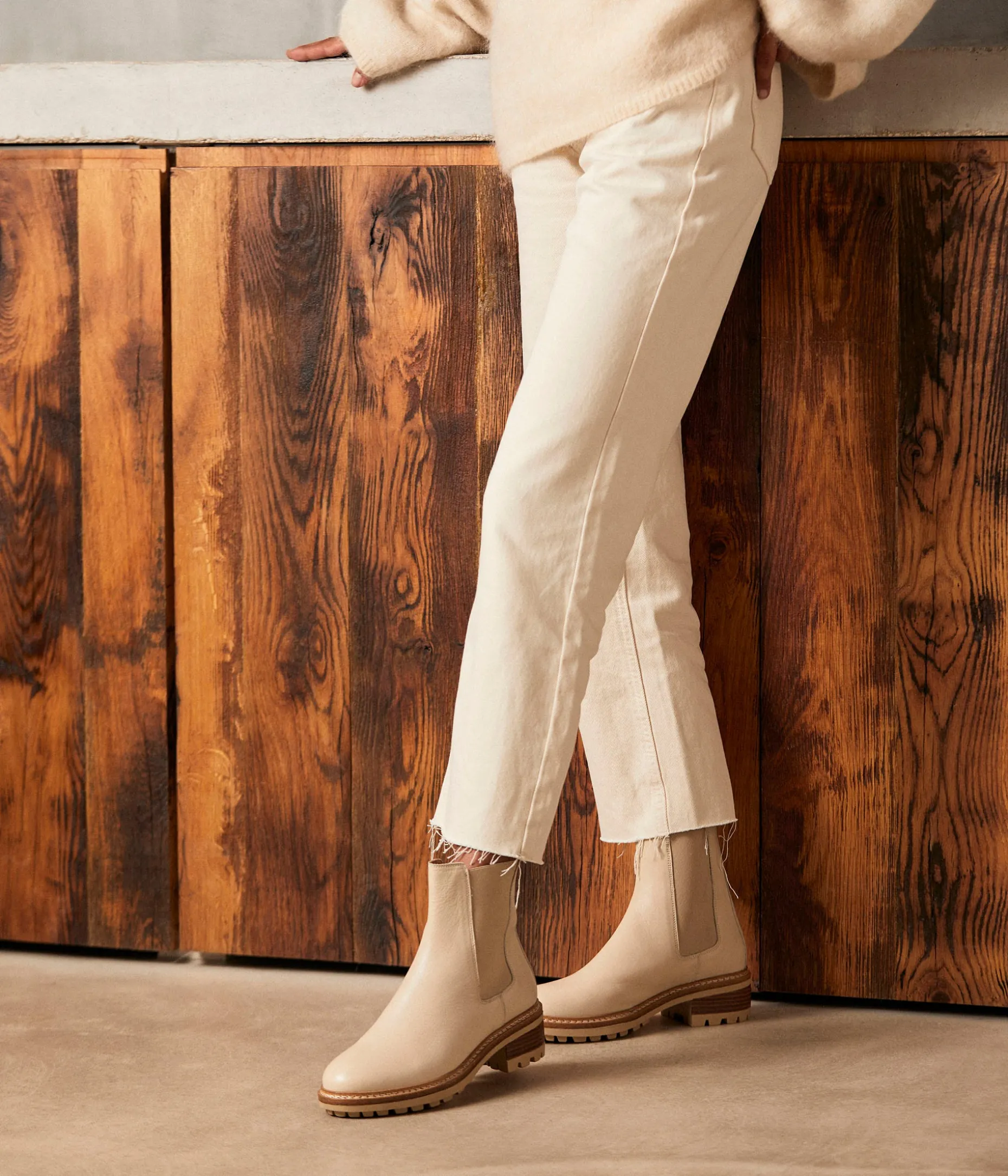 New Mellow Yellow Chelsea boots écrues Calista