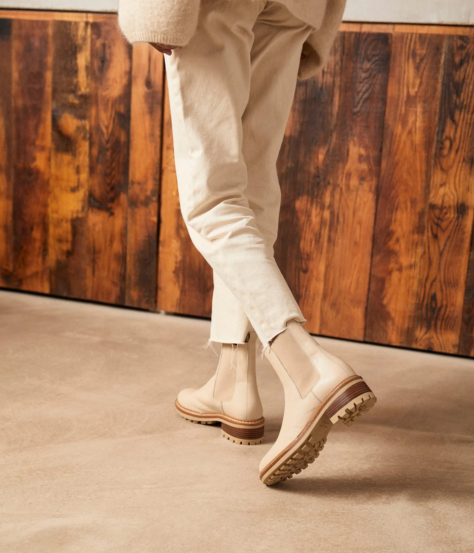 New Mellow Yellow Chelsea boots écrues Calista