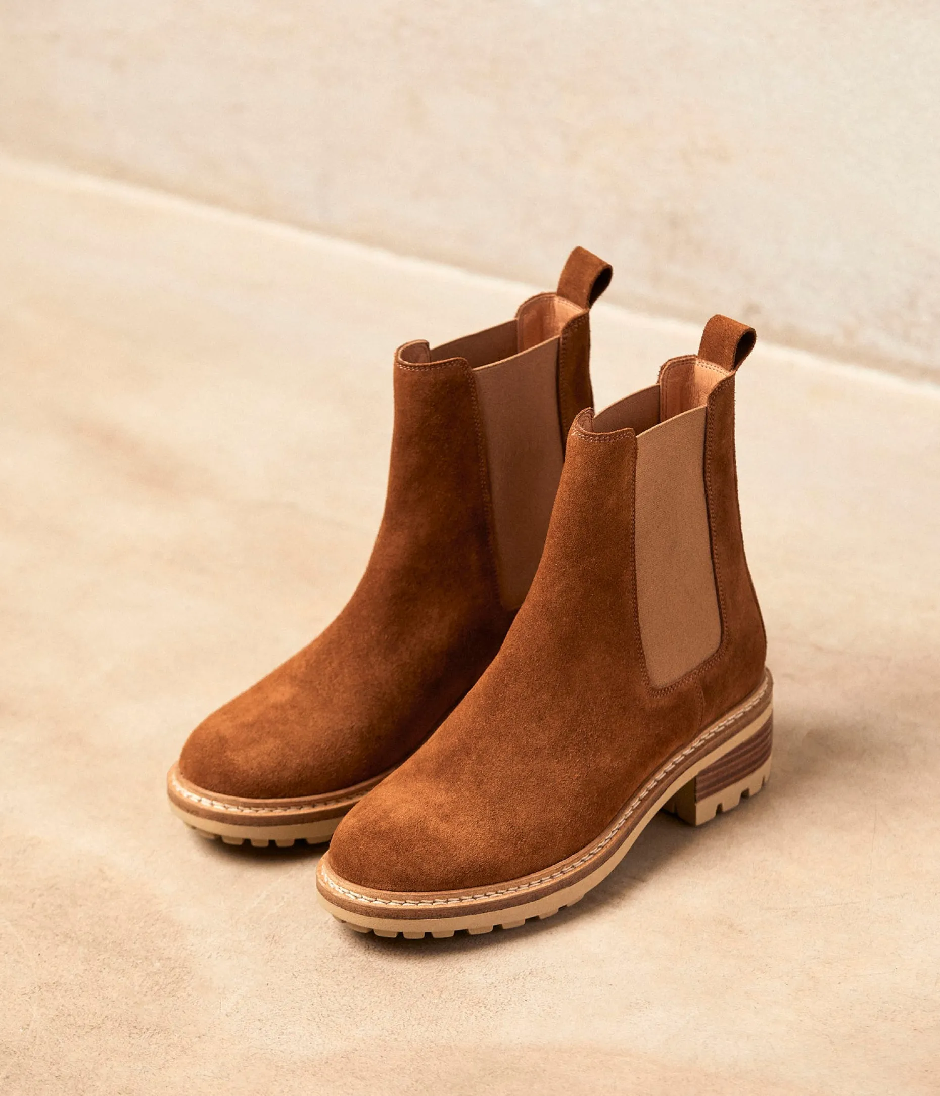 Outlet Mellow Yellow Chelsea boots tabac Calista MARRON
