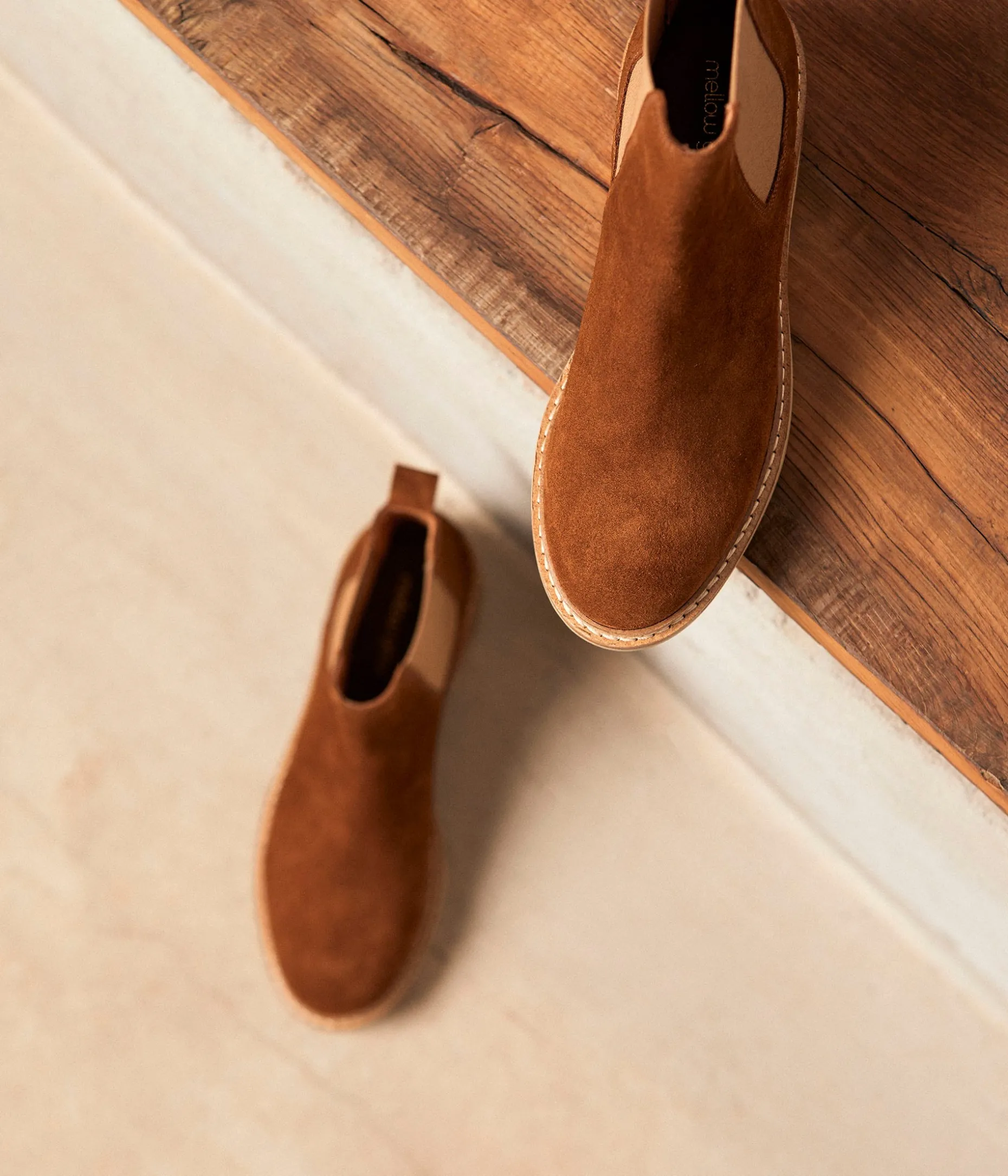 Outlet Mellow Yellow Chelsea boots tabac Calista MARRON