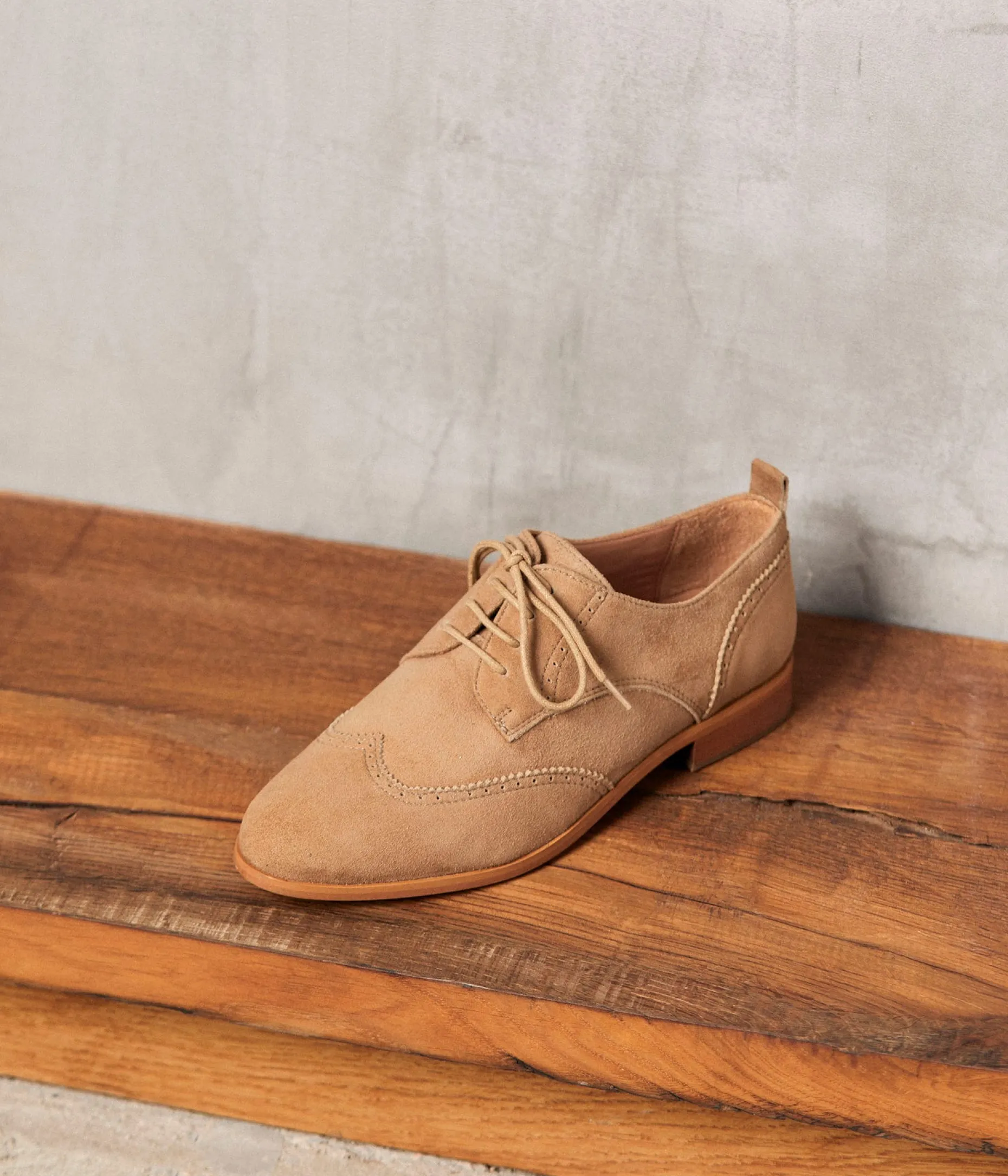 Cheap Mellow Yellow Derbies velours Florence CAMEL