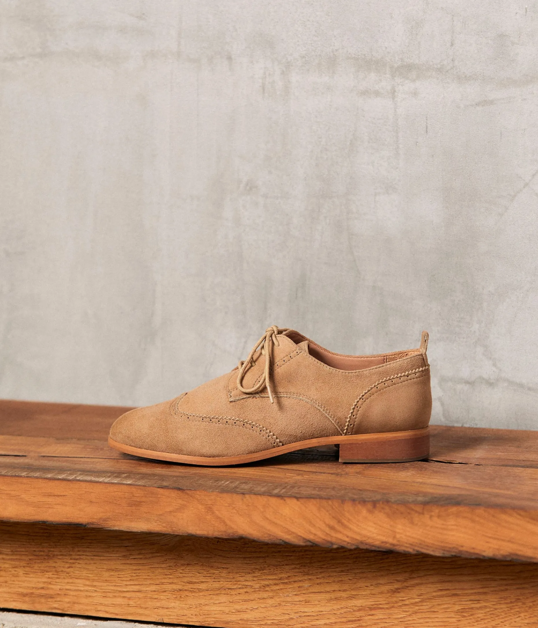 Cheap Mellow Yellow Derbies velours Florence CAMEL