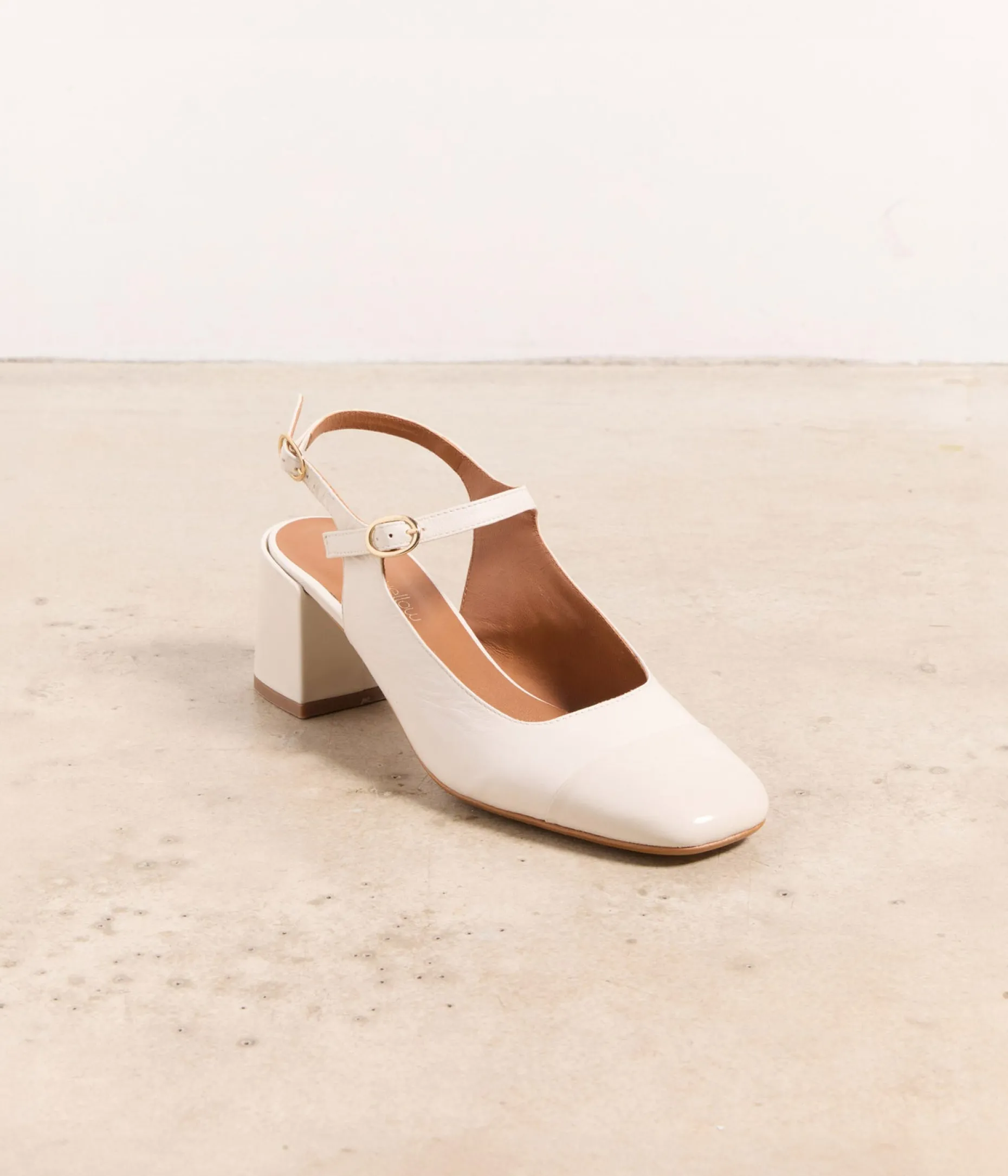Store Mellow Yellow Escarpins Slingbacks Diana ECRU