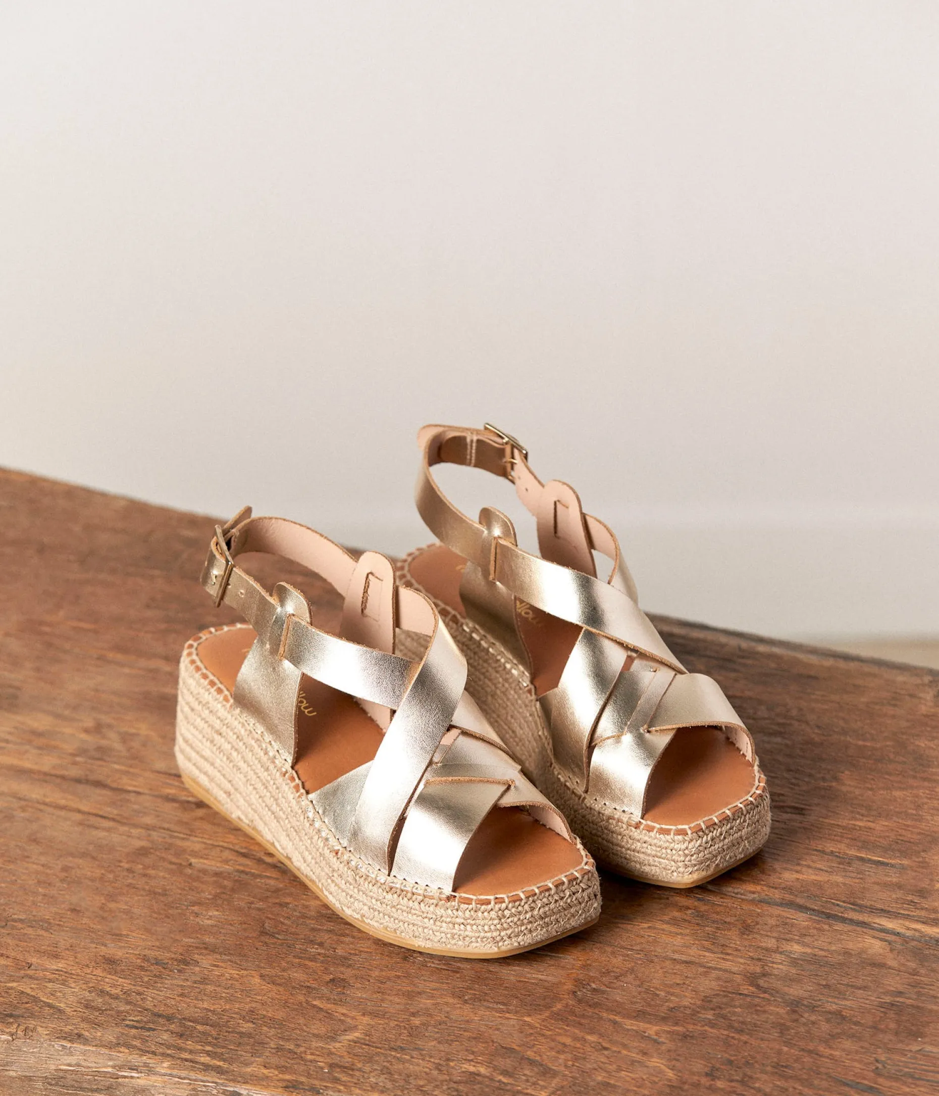 Cheap Mellow Yellow Espadrilles compensées Elise OR