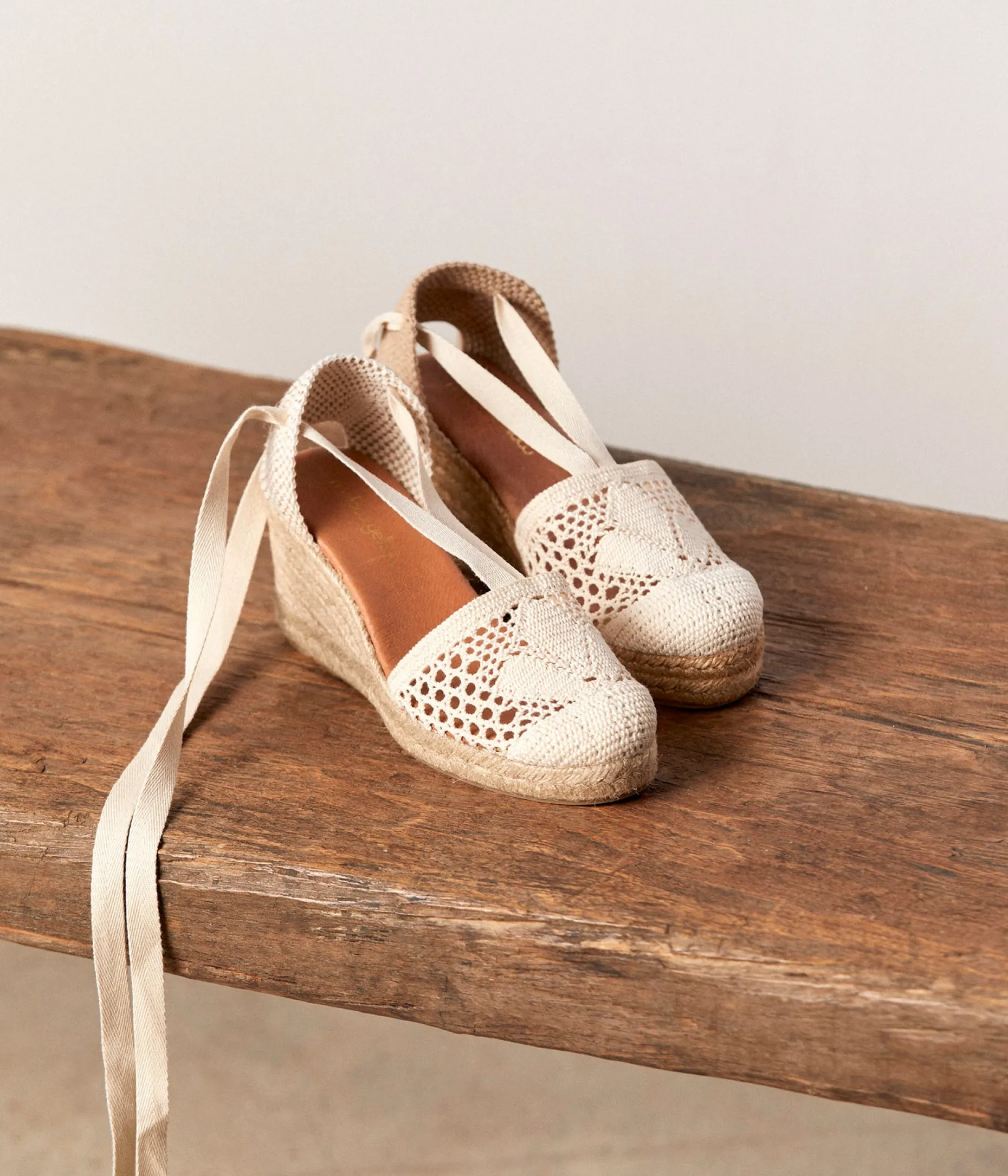 Best Mellow Yellow Espadrilles compensées Leïla ECRU