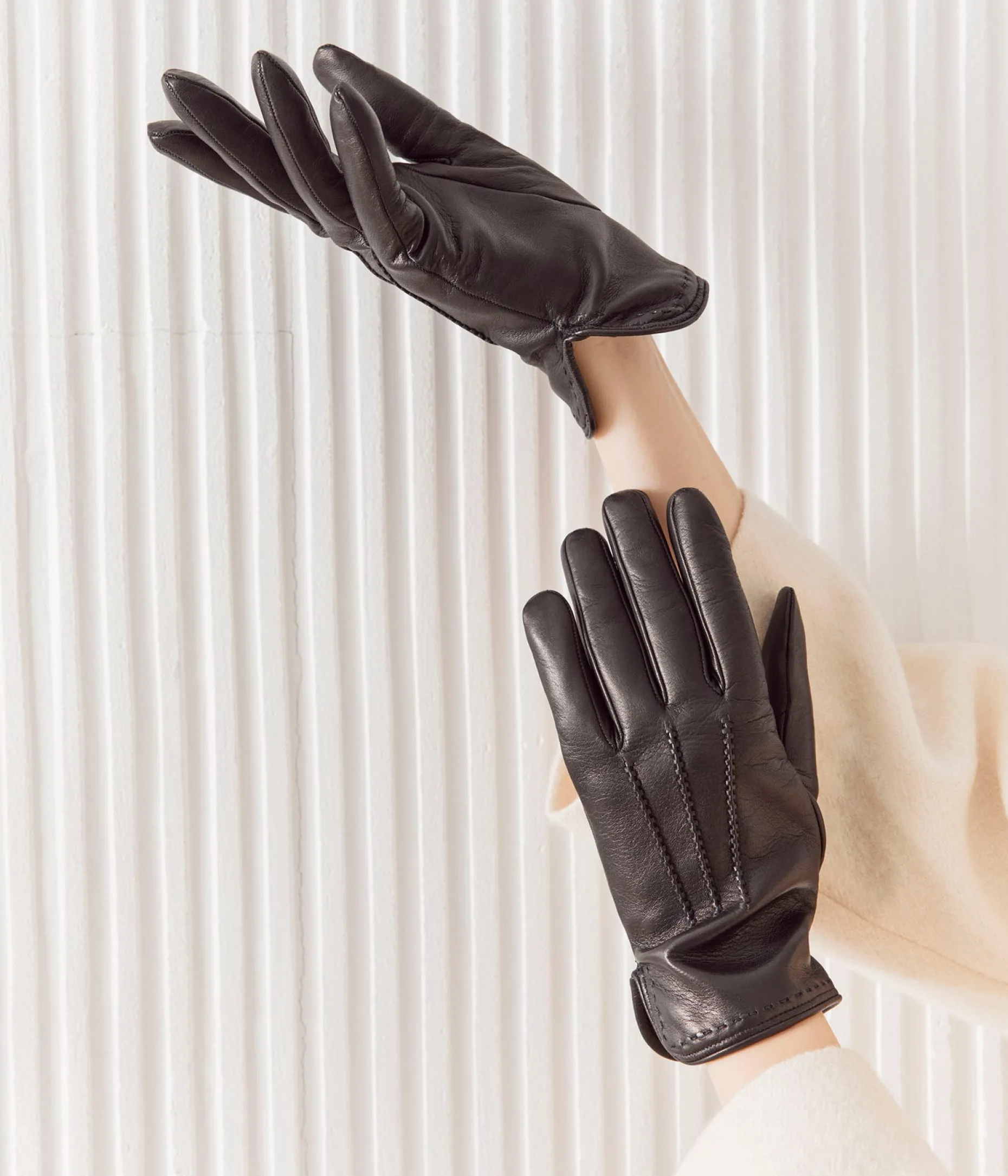 Outlet Mellow Yellow Gants en cuir s Robin NOIR