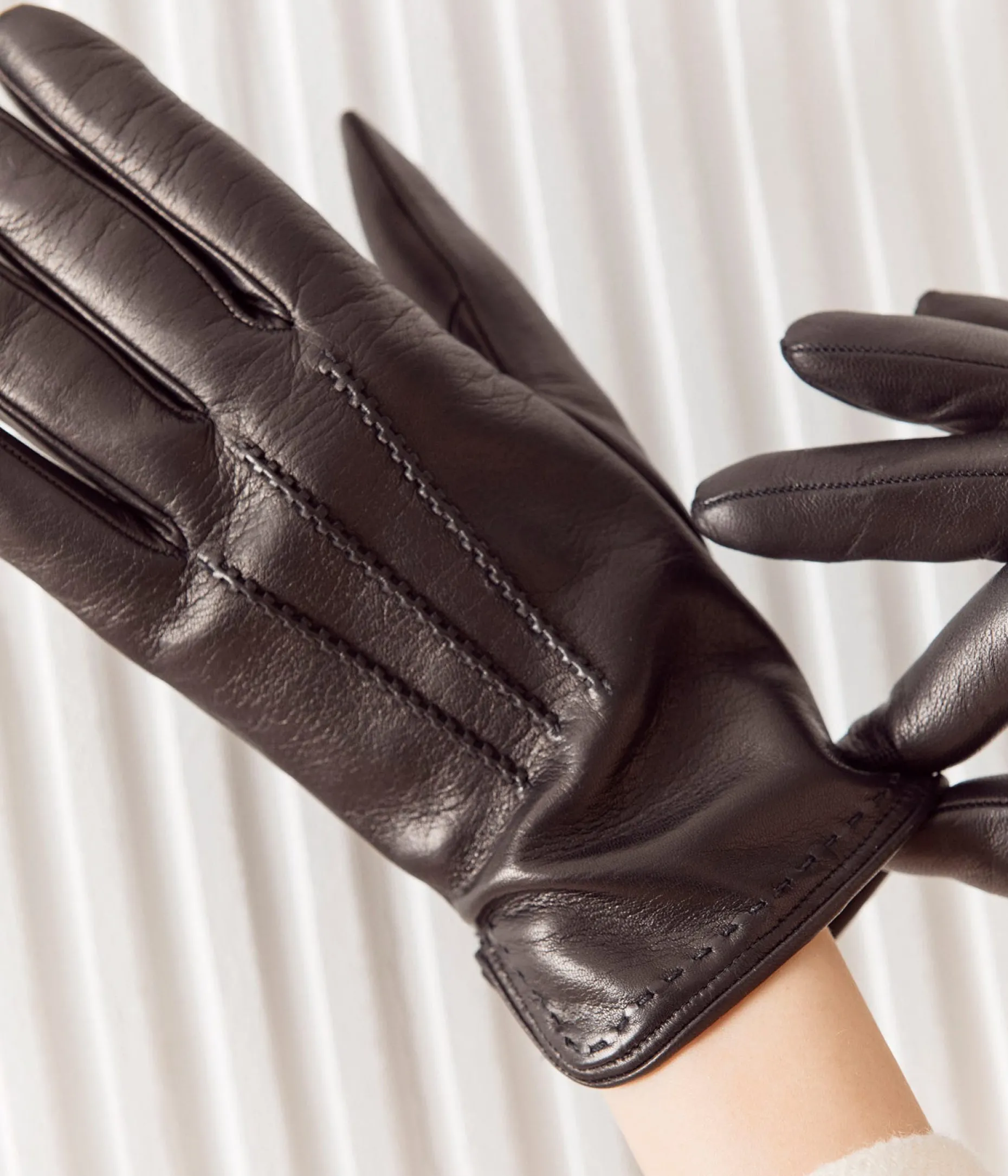 Outlet Mellow Yellow Gants en cuir s Robin NOIR