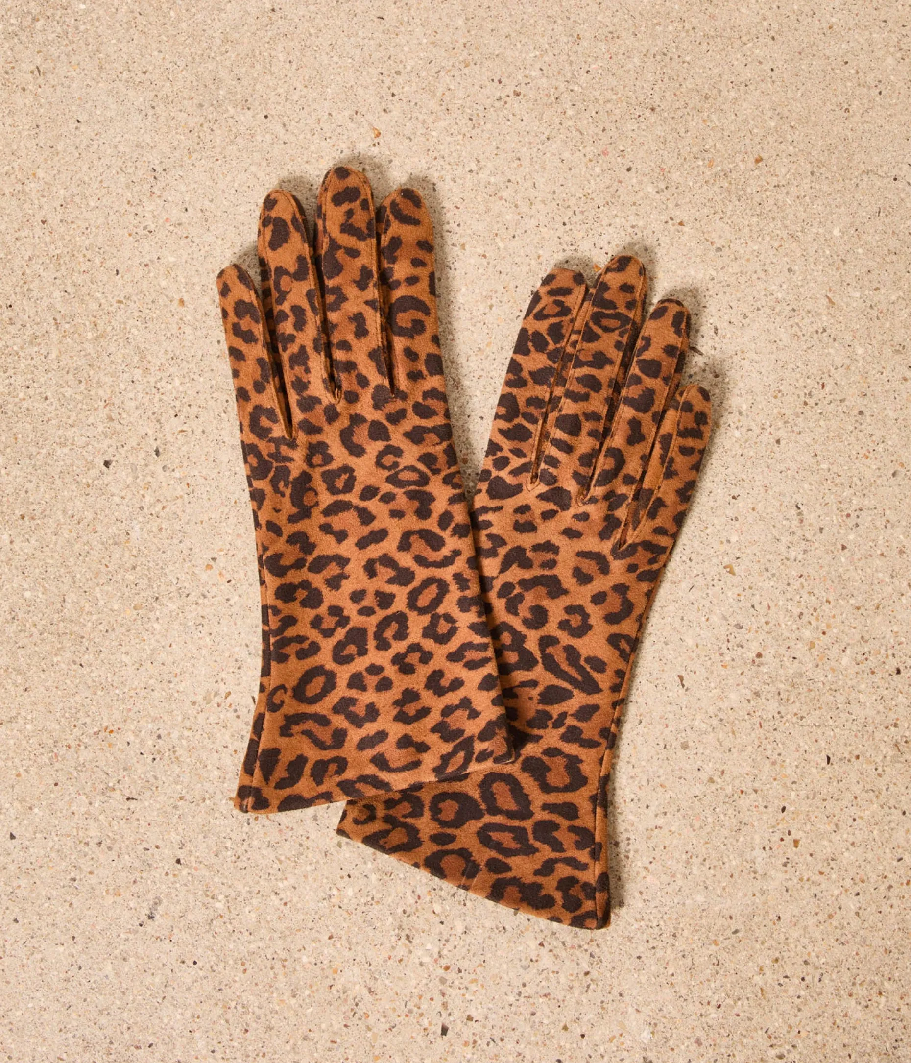 Hot Mellow Yellow Gants léopard Kiara IMPRIME