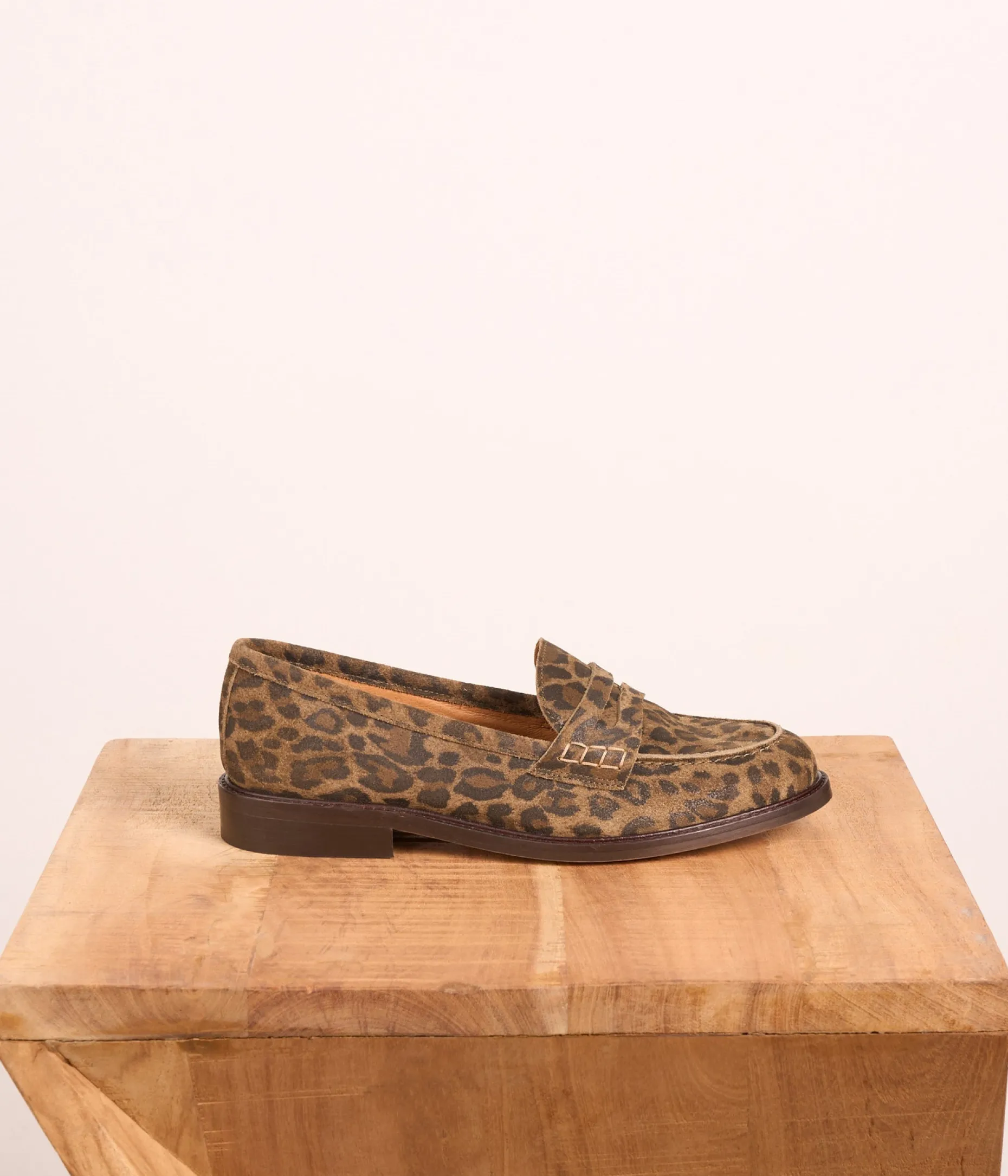 Store Mellow Yellow Mocassins en velours léopard Angèle IMPRIME