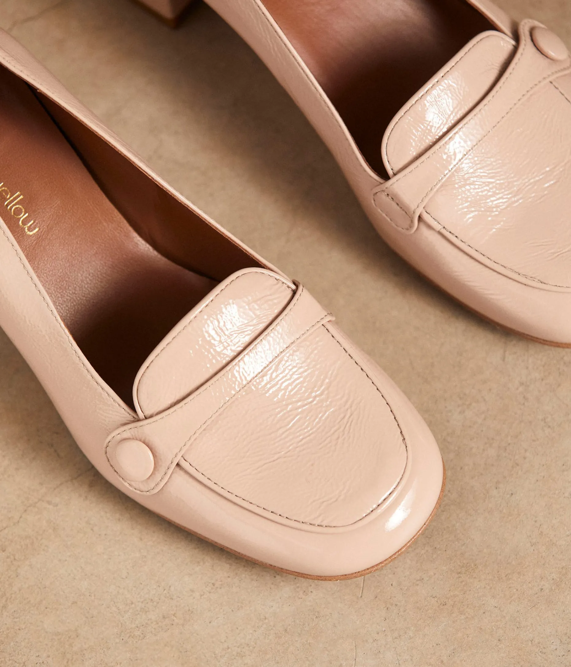 mocassins_rose_poudr_anatole_5.webp Sale Mellow Yellow Mocassins rose poudré Anatole