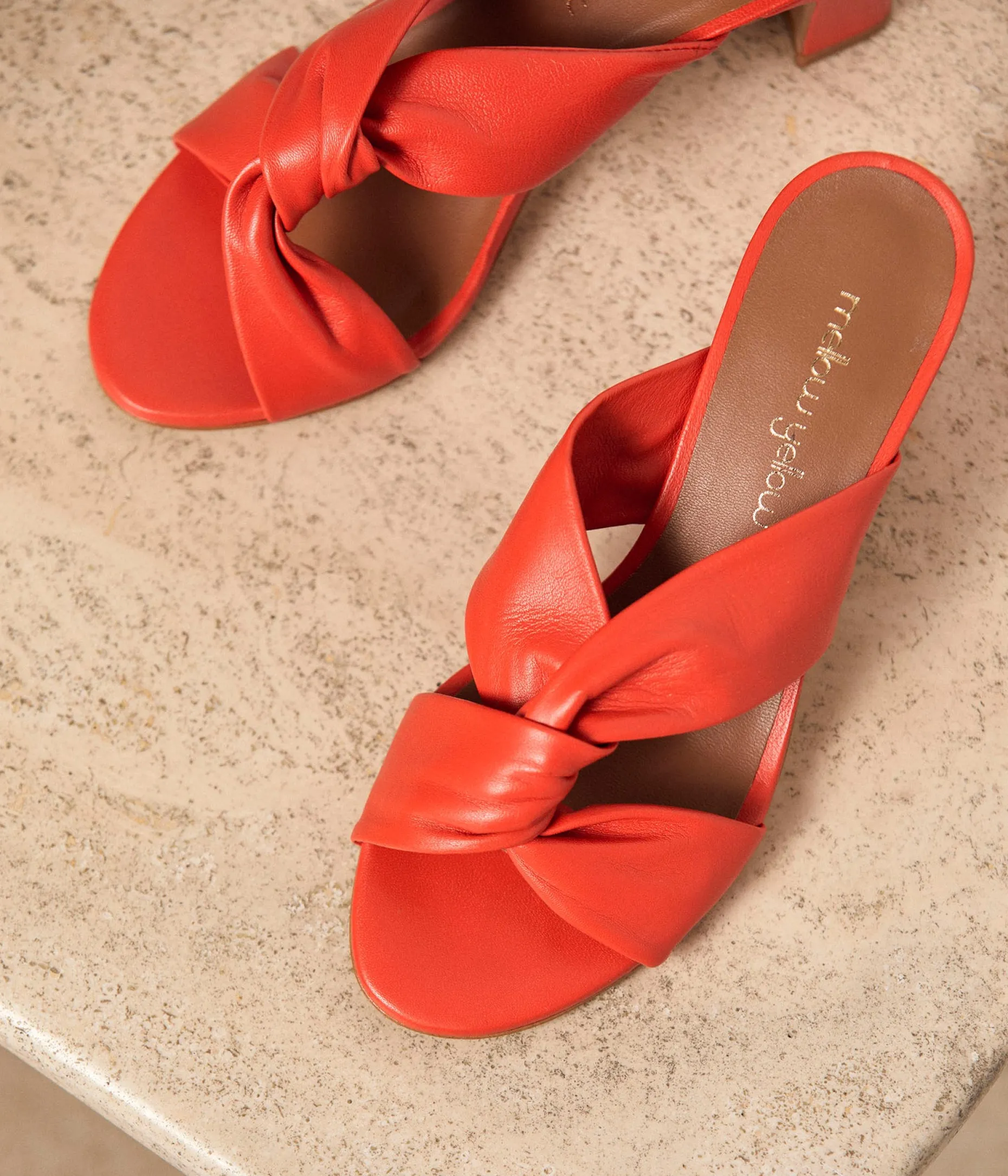 mules_cuir_orange_malory_11.webp Clearance Mellow Yellow Mules cuir Malory ORANGE