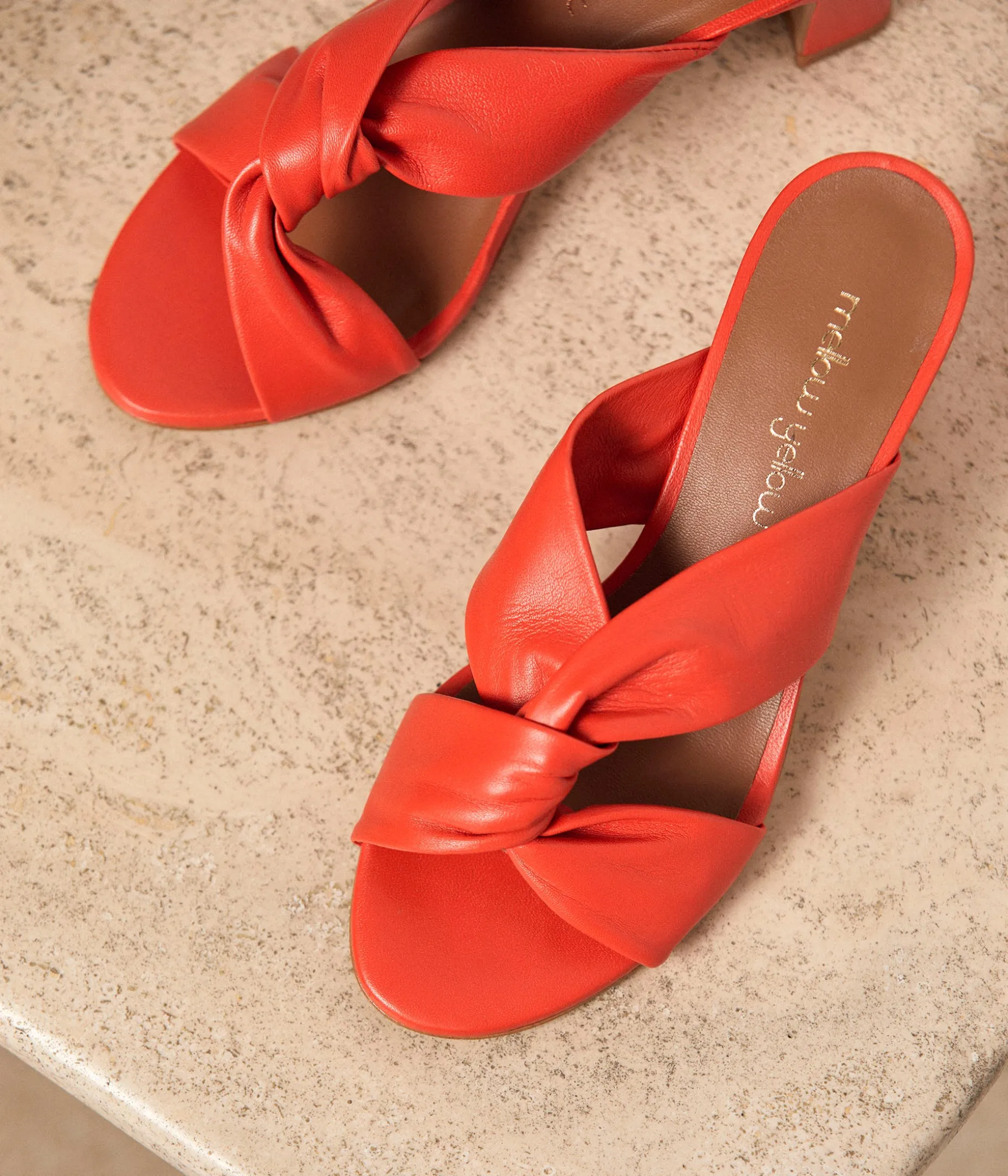 mules_cuir_orange_malory_12.webp Clearance Mellow Yellow Mules cuir Malory ORANGE