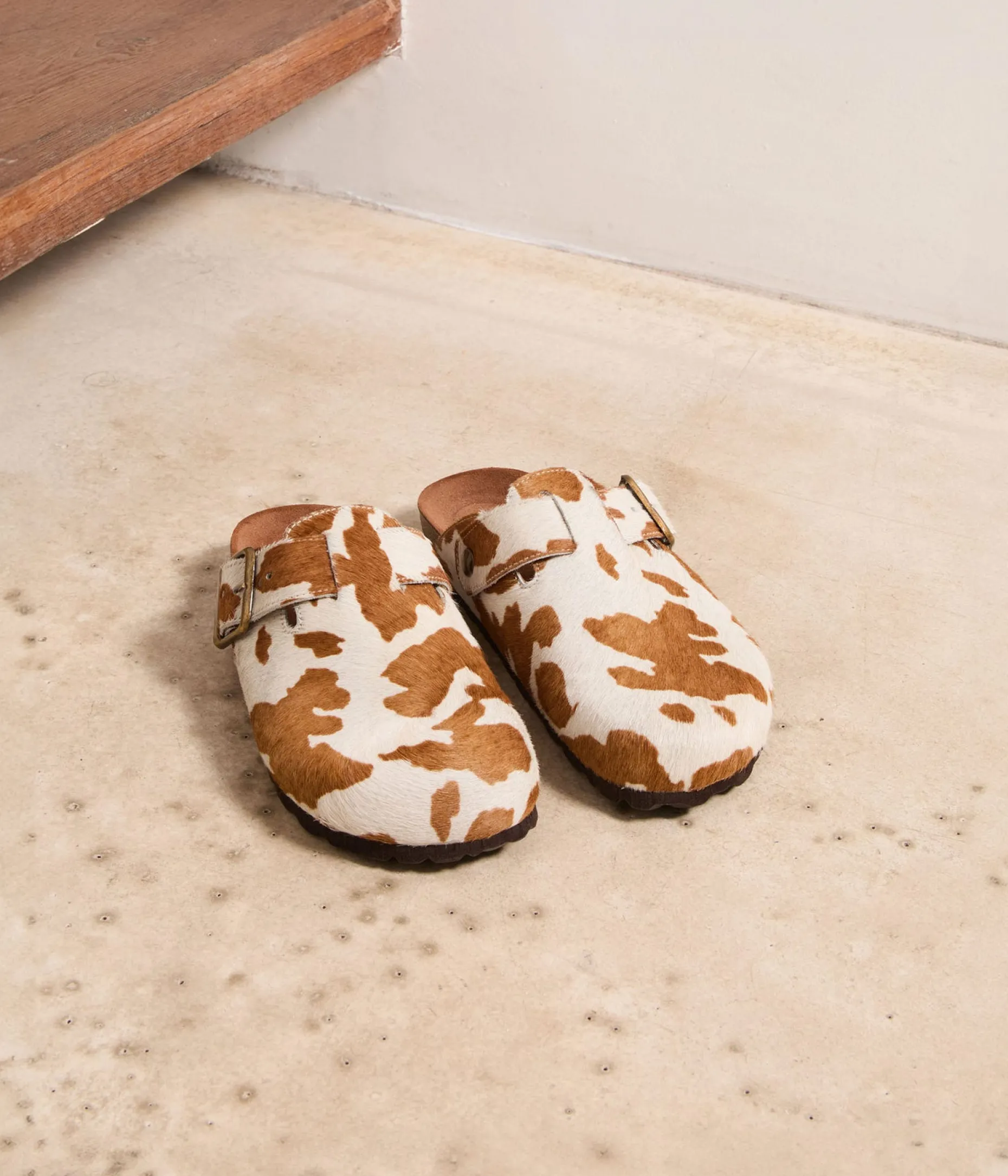 Store Mellow Yellow Sabots imprimé vache Marguerite MULTICOLORE