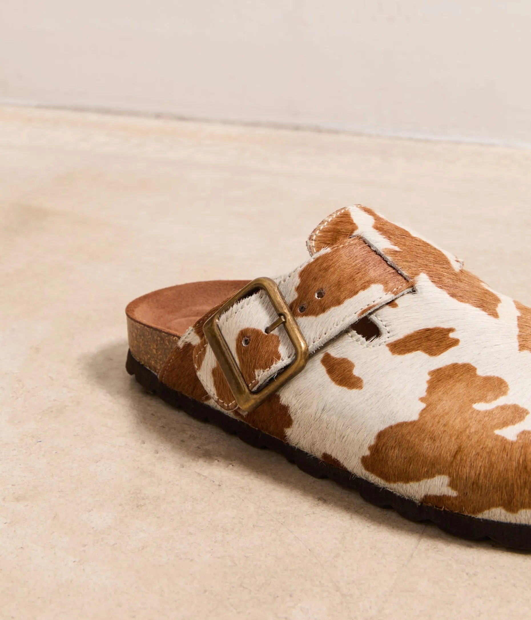 Store Mellow Yellow Sabots imprimé vache Marguerite MULTICOLORE