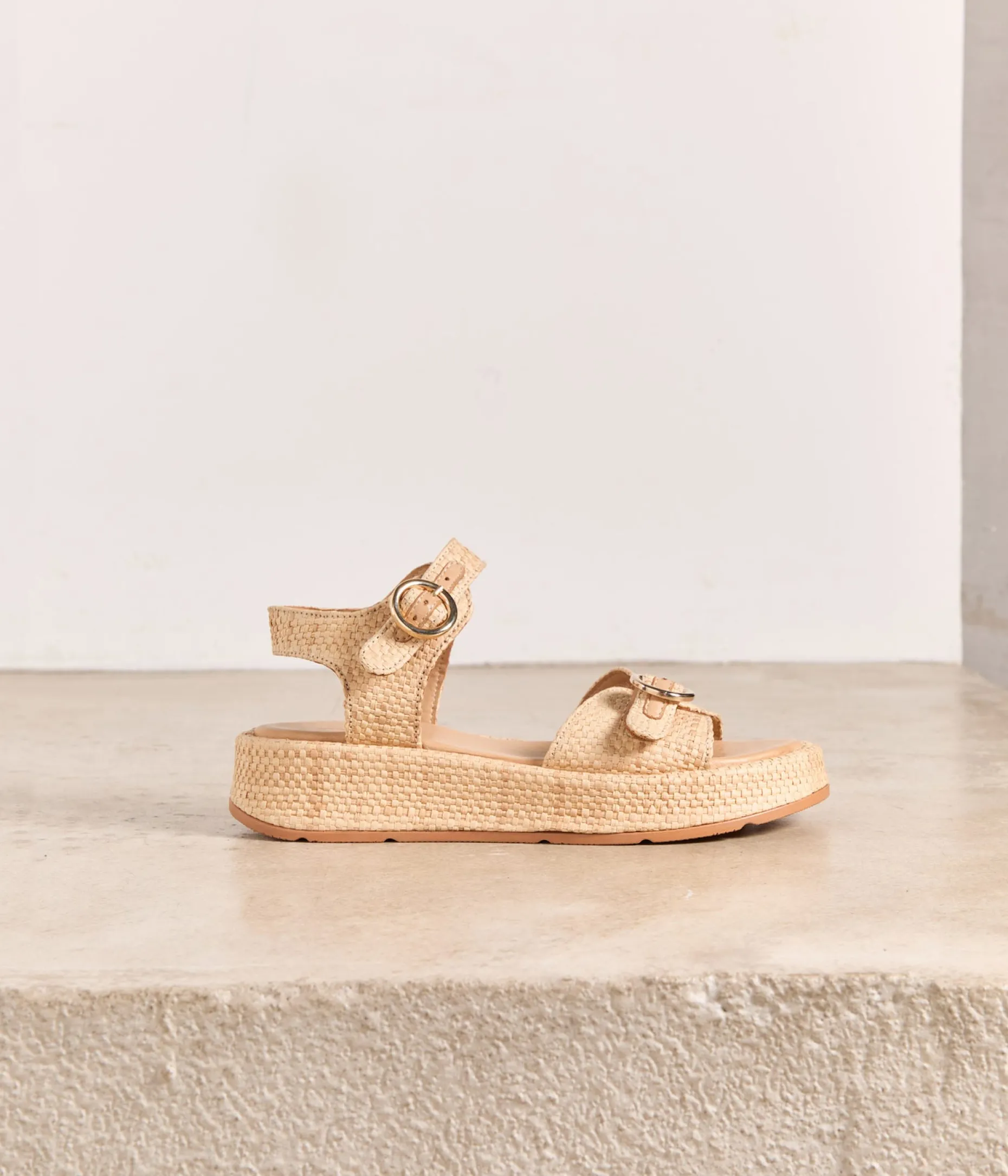 New Mellow Yellow Sandales tressées Rivera BEIGE