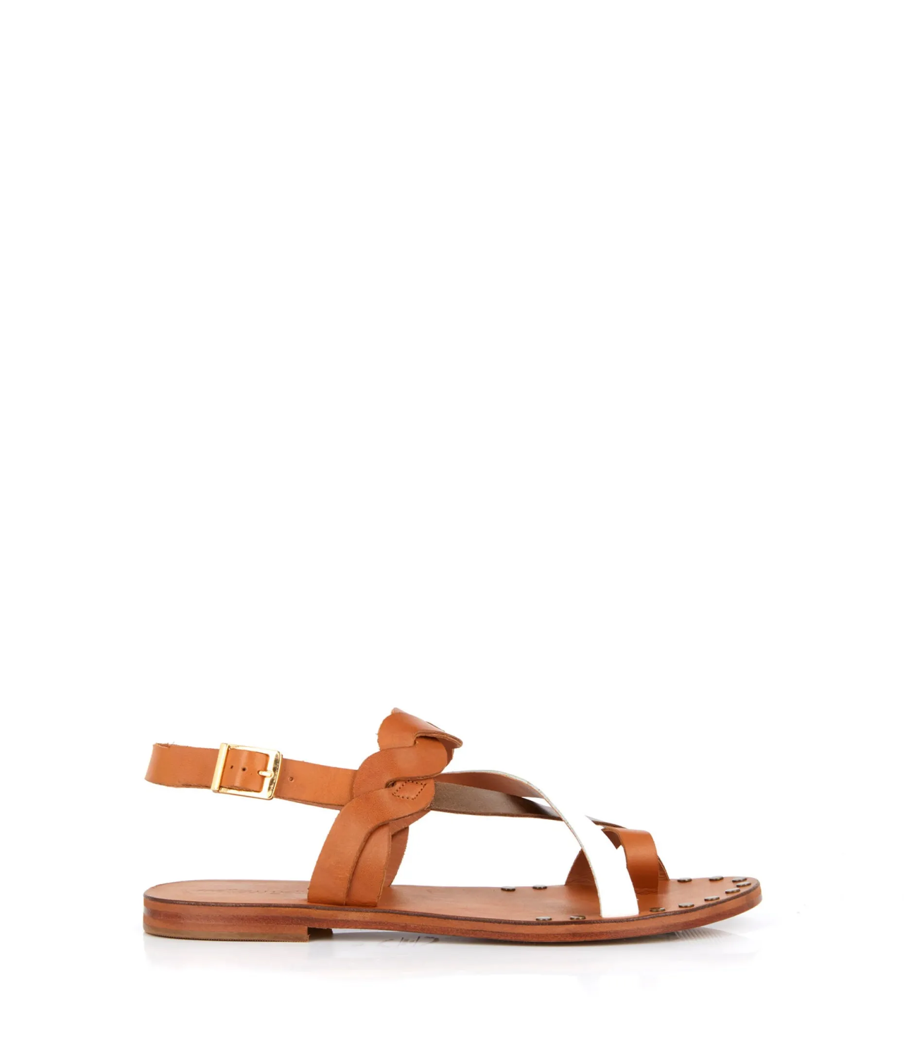 Discount Mellow Yellow Sandales bicolores Eryn BLANC