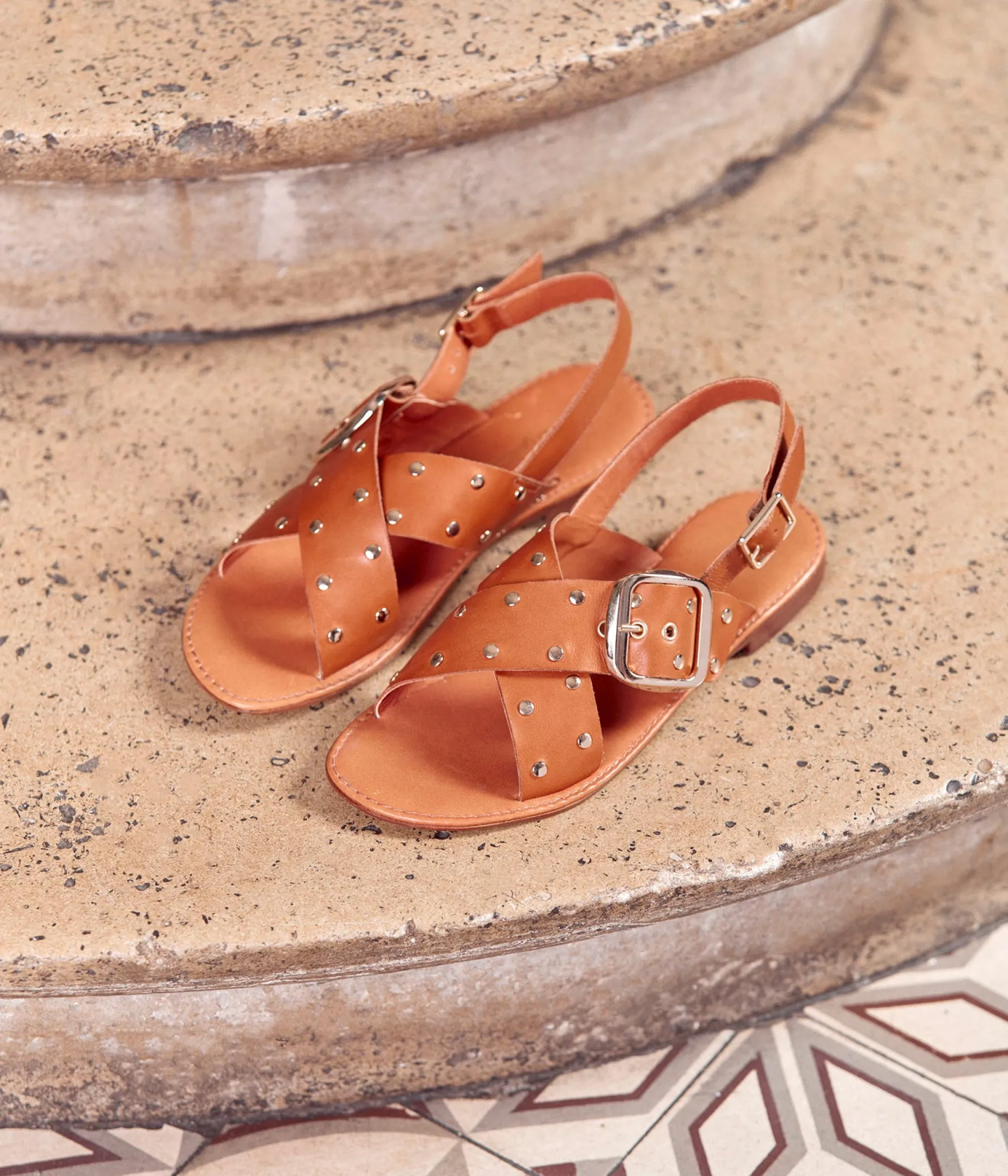 Cheap Mellow Yellow Sandales Holly COGNAC