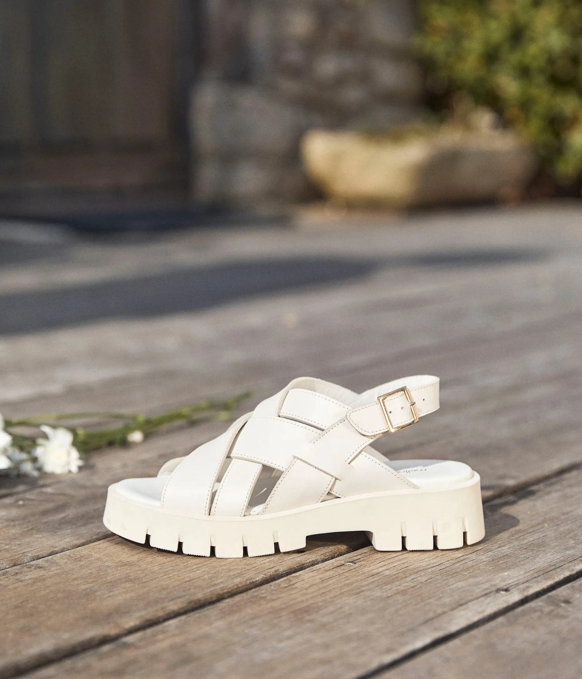 Cheap Mellow Yellow Sandales écrues Malo ECRU