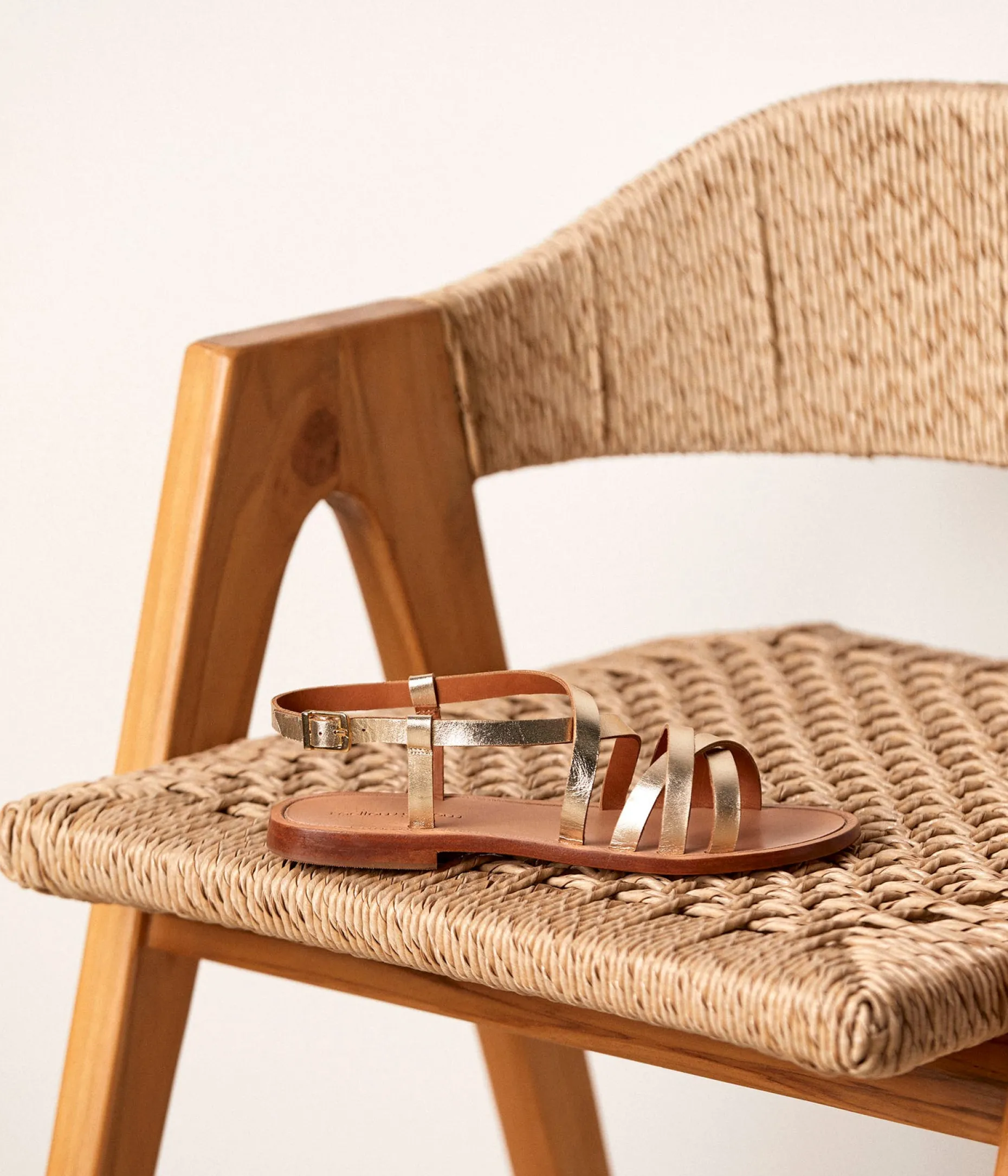 Best Sale Mellow Yellow Sandales cuir dé India OR