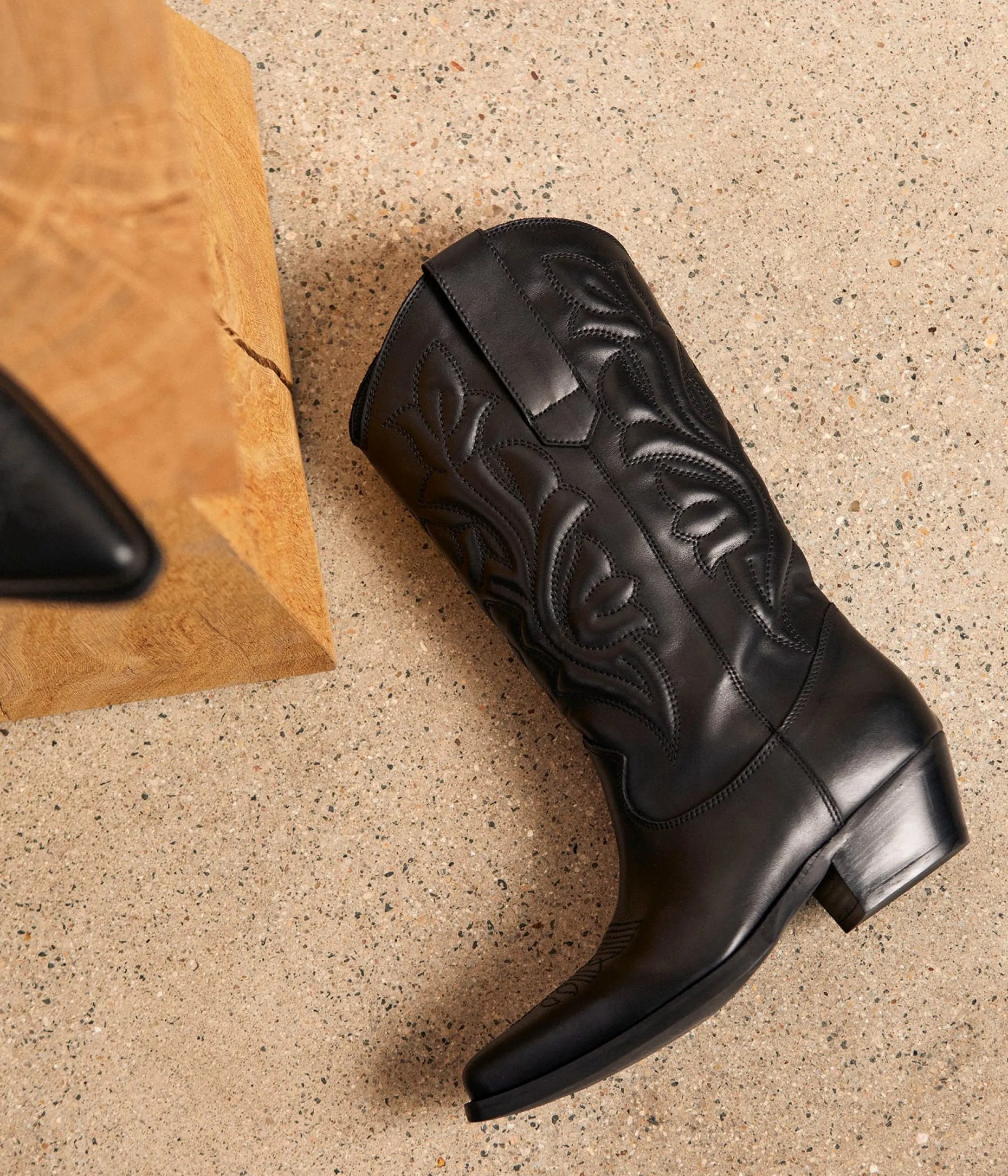 santiags_cuir_noir_zly_11.webp Sale Mellow Yellow Santiags cuir Zély NOIR